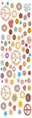 Retro Peace and Smiley Pen Wrap 1.5 x 4.75 - The Vinyl Haus