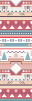 Tribal Peach and Green Pen Wrap 1.5 x 5 - The Vinyl Haus