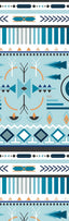 Tribal Green and Teal Pen Wrap 1.5 x 5 - The Vinyl Haus