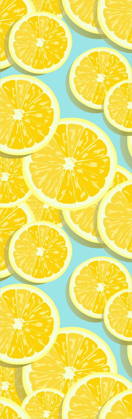 Lemon Slices Pen Wrap 1.5 x 4.75 - The Vinyl Haus