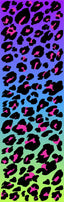 Neon Ombre Leopard 3 Pen Wrap 1.5 x 4.75 - The Vinyl Haus