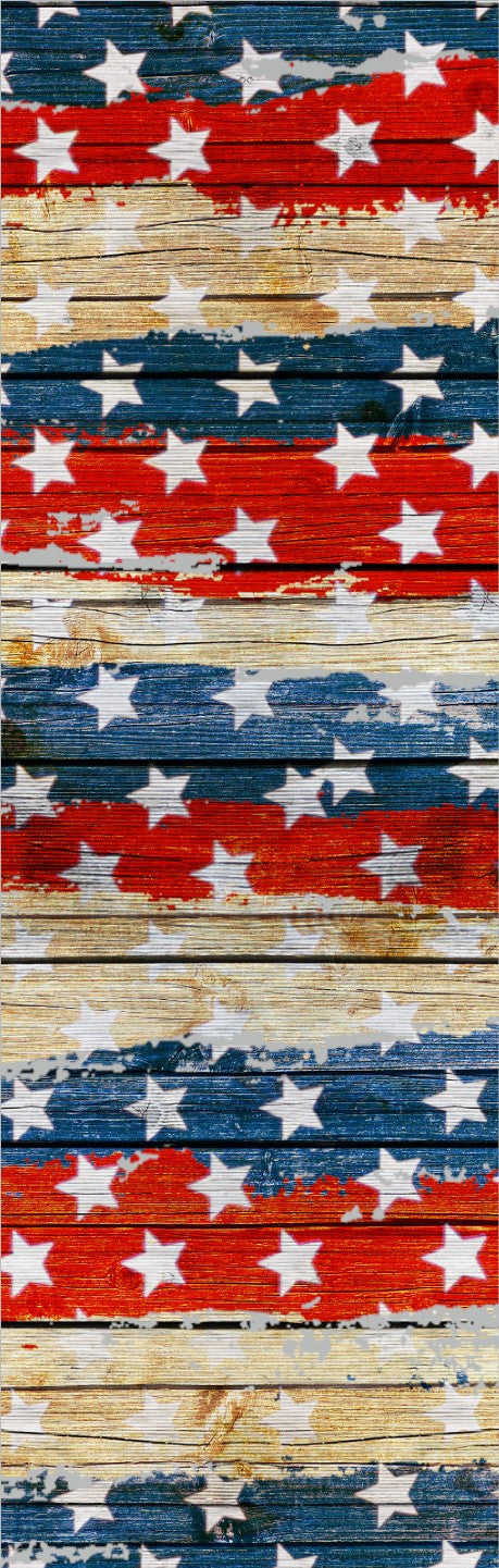 Patriotic Woodgrain Pen Wrap 1.5 x 4.75 - The Vinyl Haus Main image