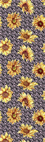 Sunflower Zebra Pen Wrap 1.5 x 4.75 - The Vinyl Haus