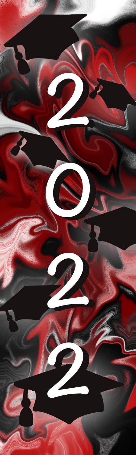 Class of 2022 Red Pen Wrap 1.5 x 4.75 - The Vinyl Haus