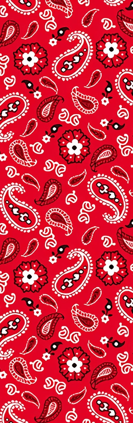 Red Paisley Pen Wrap 1.5 x 4.75 - The Vinyl Haus Main image