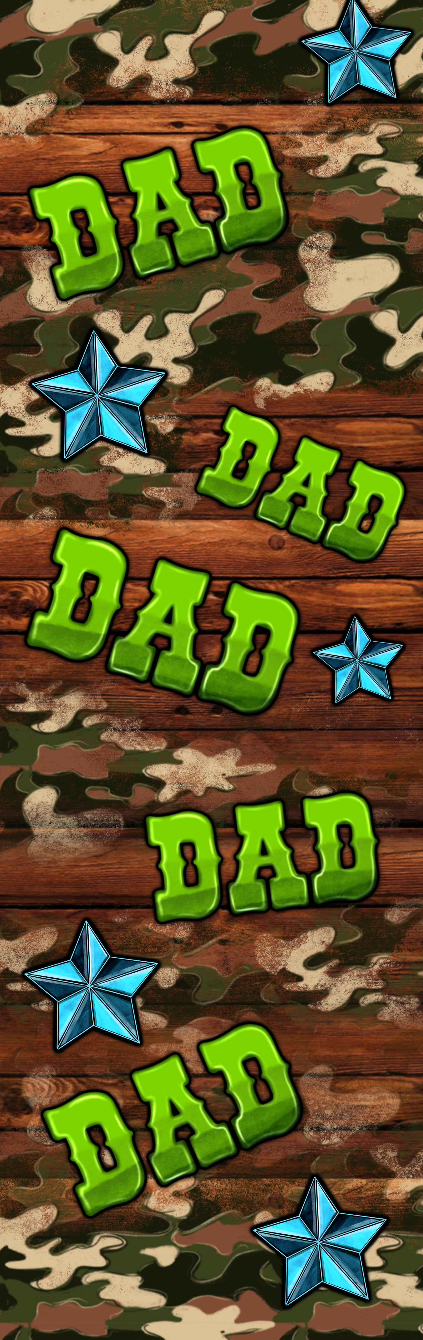 Camo Dad Pen Wrap 1.5 x 4.75 - The Vinyl Haus Main image