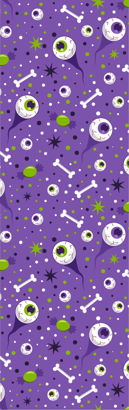 Bones and Eyes Pen Wrap 1.5 x 4.75 - The Vinyl Haus