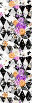 Halloween Floral Pen Wrap 1.5 x 4.75 - The Vinyl Haus