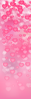 Pink Hearts Pen Wrap 1.5 x 4.75 - The Vinyl Haus