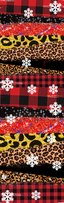 Christmas Plaid Brushstrokes Pen Wrap 1.5 x 4.75 - The Vinyl Haus