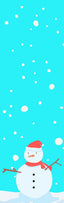 Snowman Scene Wrap 1.5 x 4.75 - The Vinyl Haus