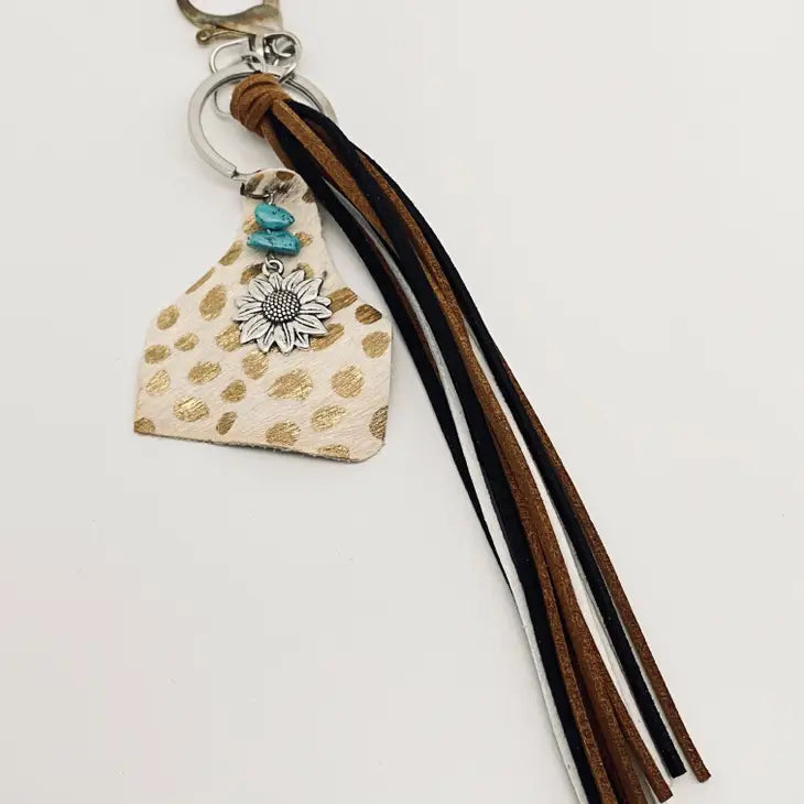 Western Style Leather Keychains