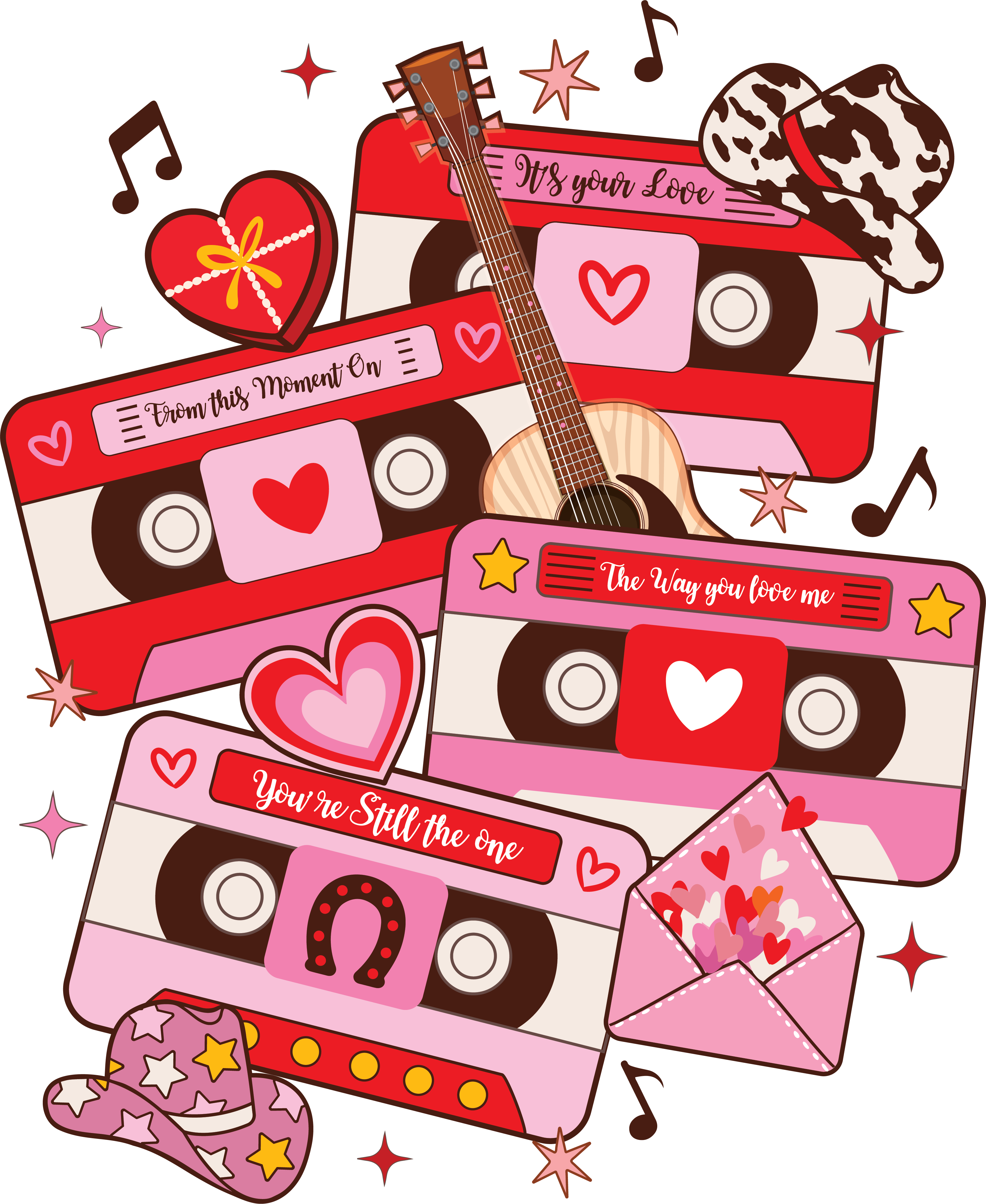HTV Prints - Valentine Cassettes - The Vinyl Haus