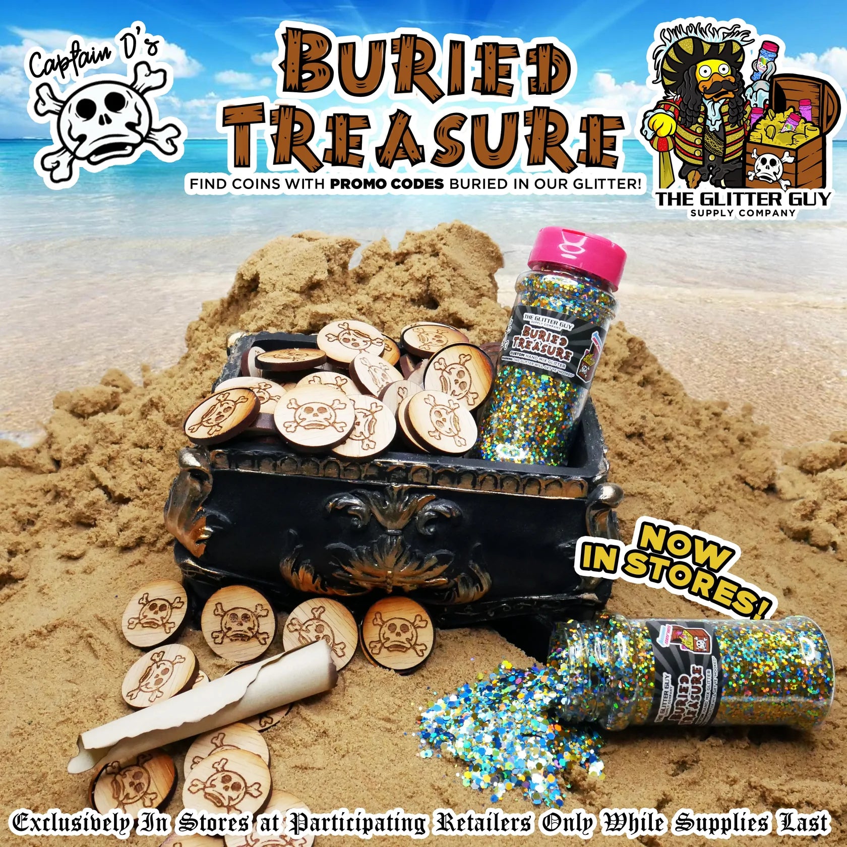 Store Exclusive Buried Treasure Glitter Guy Glitter - 2oz - The Vinyl Haus