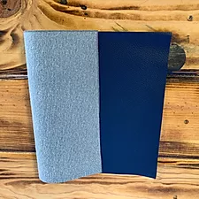 Faux Leather Sheet Navy Blue 8" x 12" Litchi Grain - Heat Transfer Haus