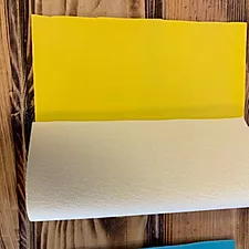 Faux Leather Sheet Yellow 8" x 12" Litchi Grain - Heat Transfer Haus