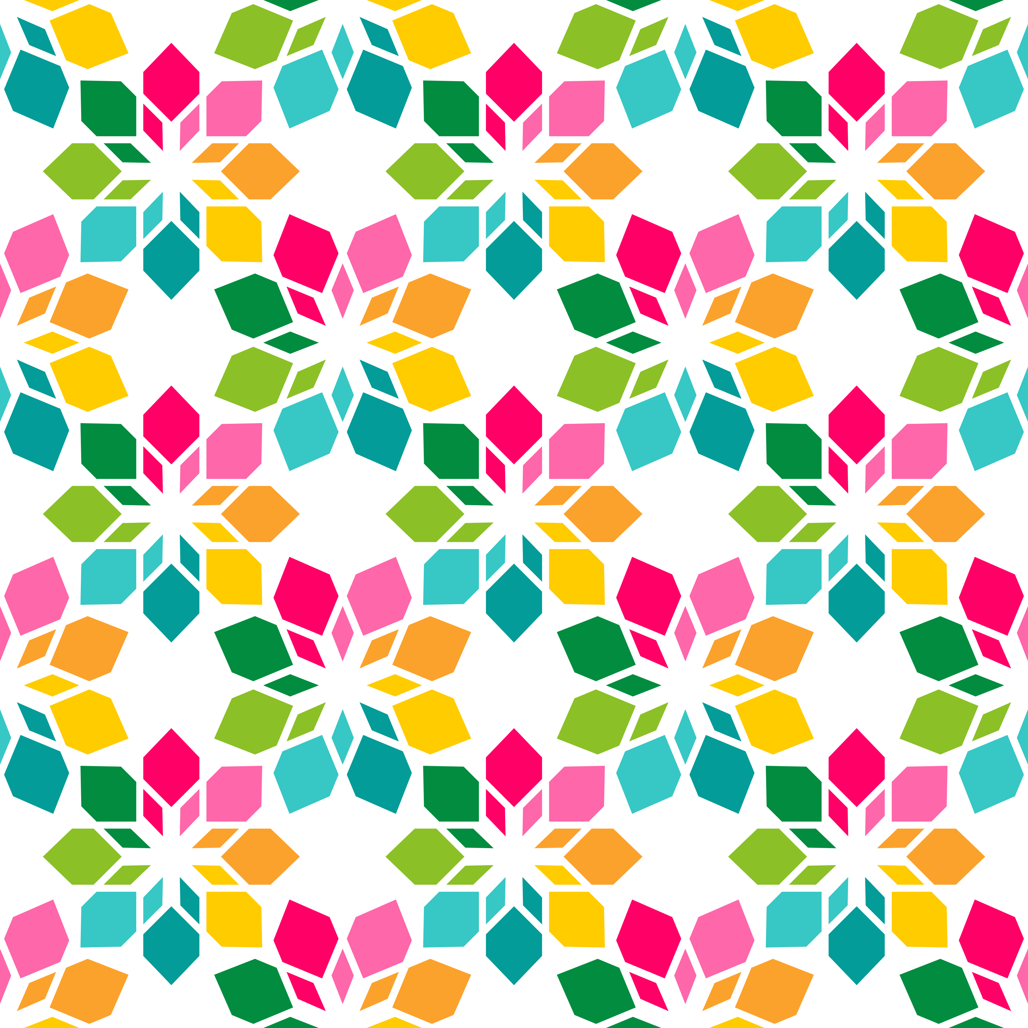 Rainbow Flowers White Background PRIDE Pattern Vinyl 12" x 12" - Heat Transfer Haus