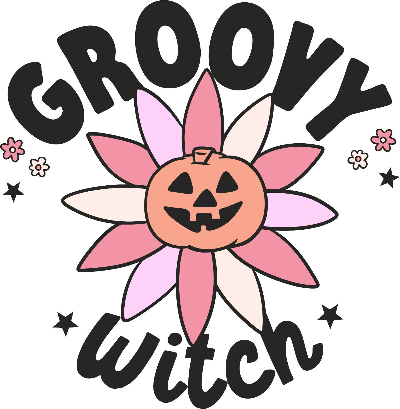 HTV Prints - Groovy Witch - The Vinyl Haus