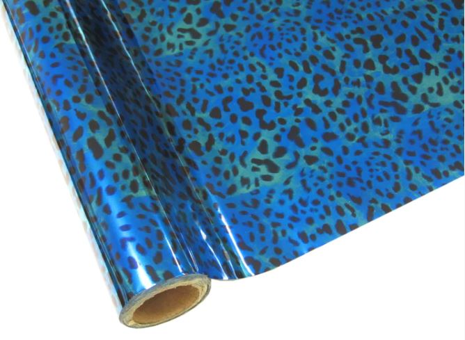 Artistic Painting Studio Metallic Foil - Leopard Blue/Teal 12" - The Vinyl Haus