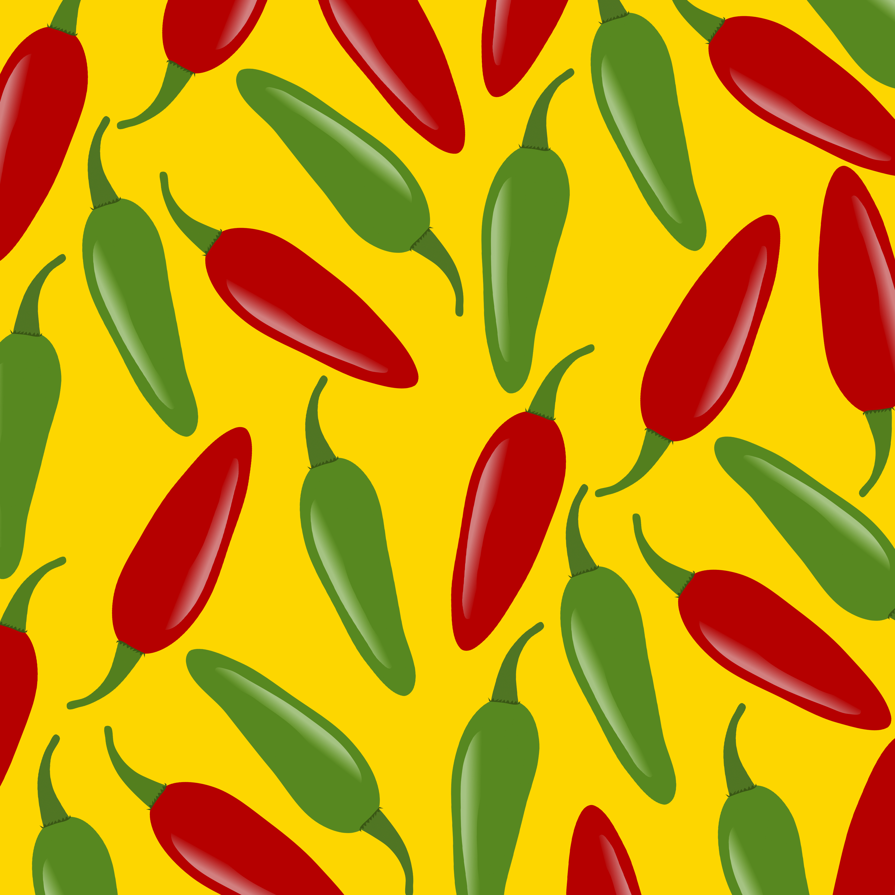 Chili Peppers Pattern Vinyl 12" x 12" - The Vinyl Haus