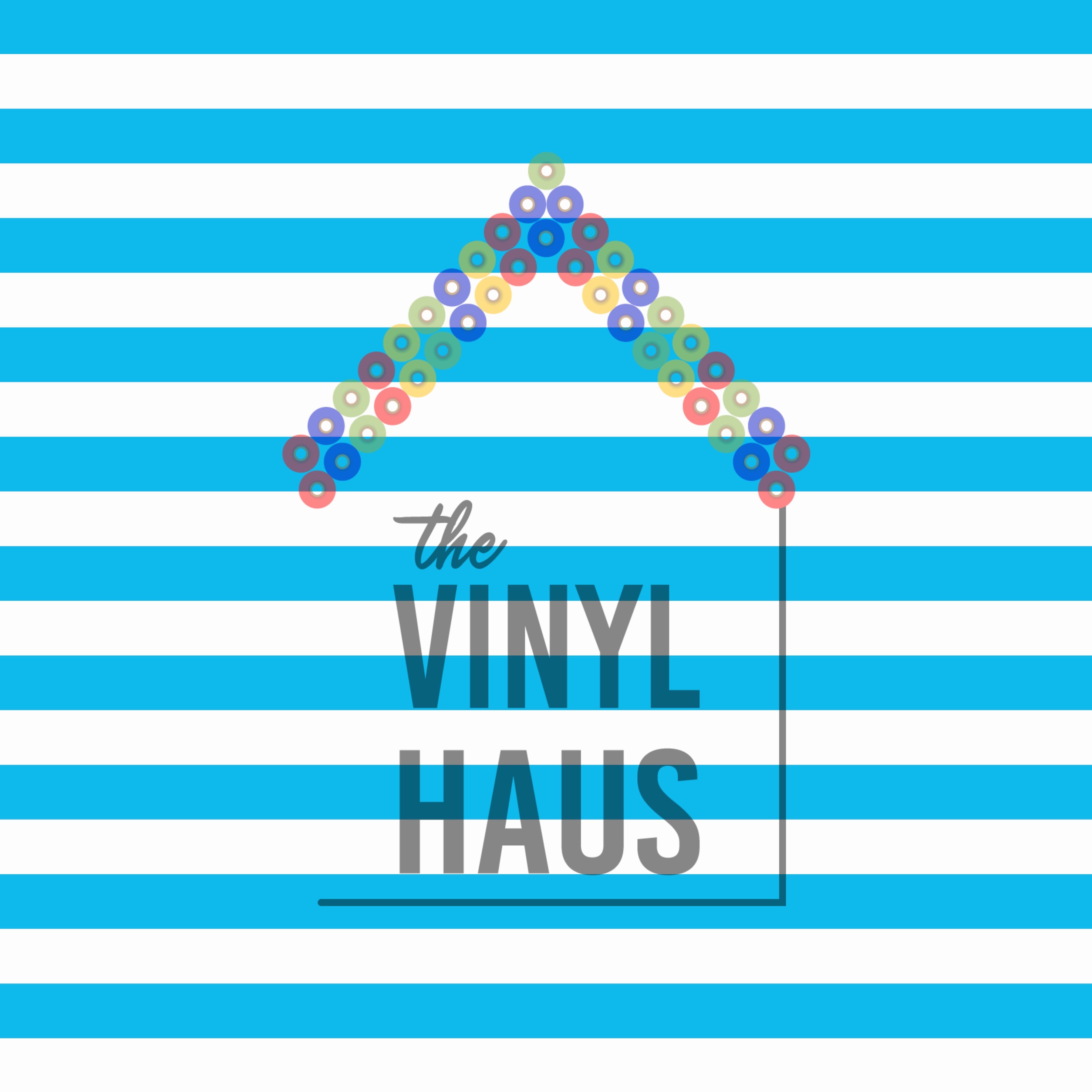 Sky Blue and White Stripe Pattern Vinyl 12" x 12" - The Vinyl Haus