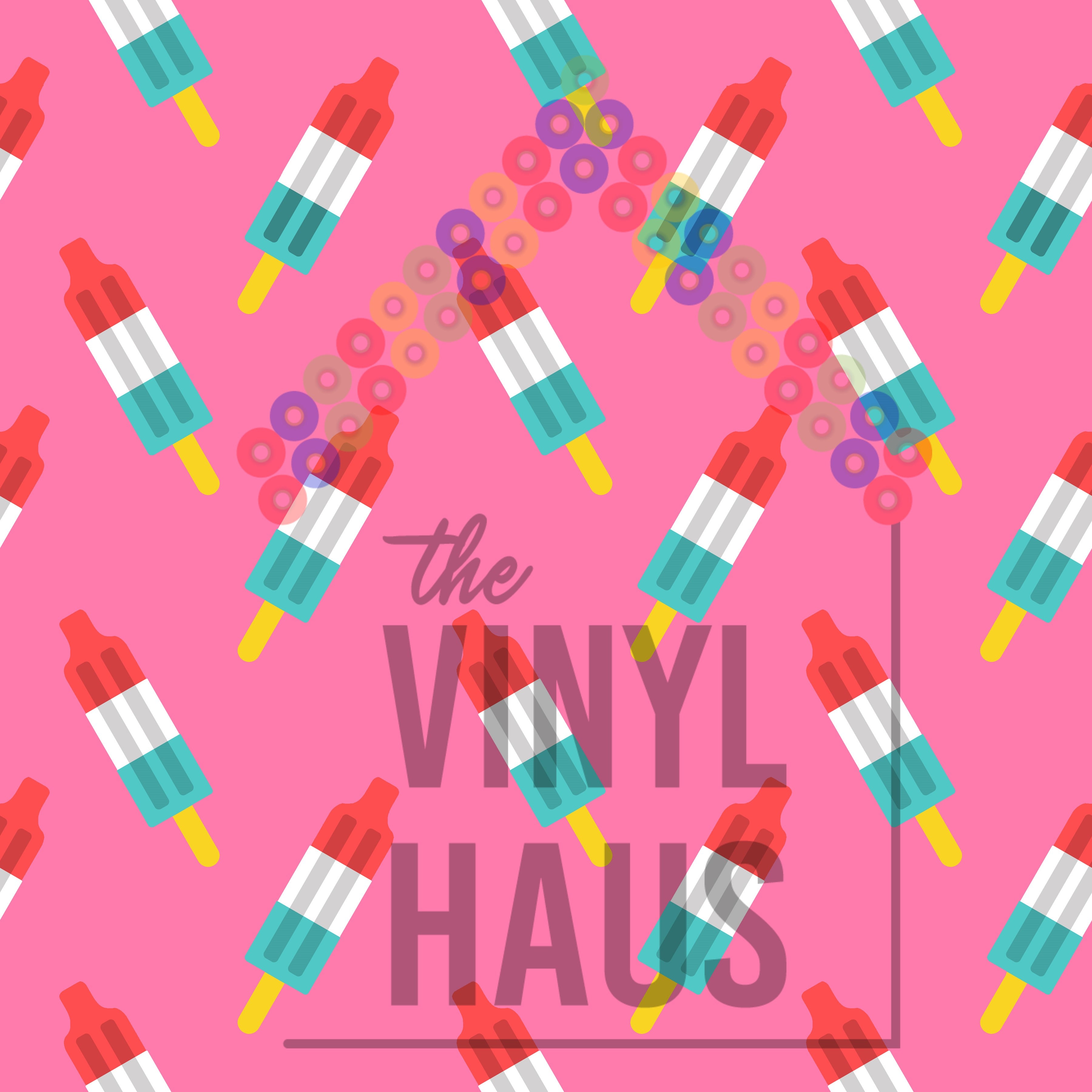 Popsicles Pattern Vinyl 12" x 12" - The Vinyl Haus