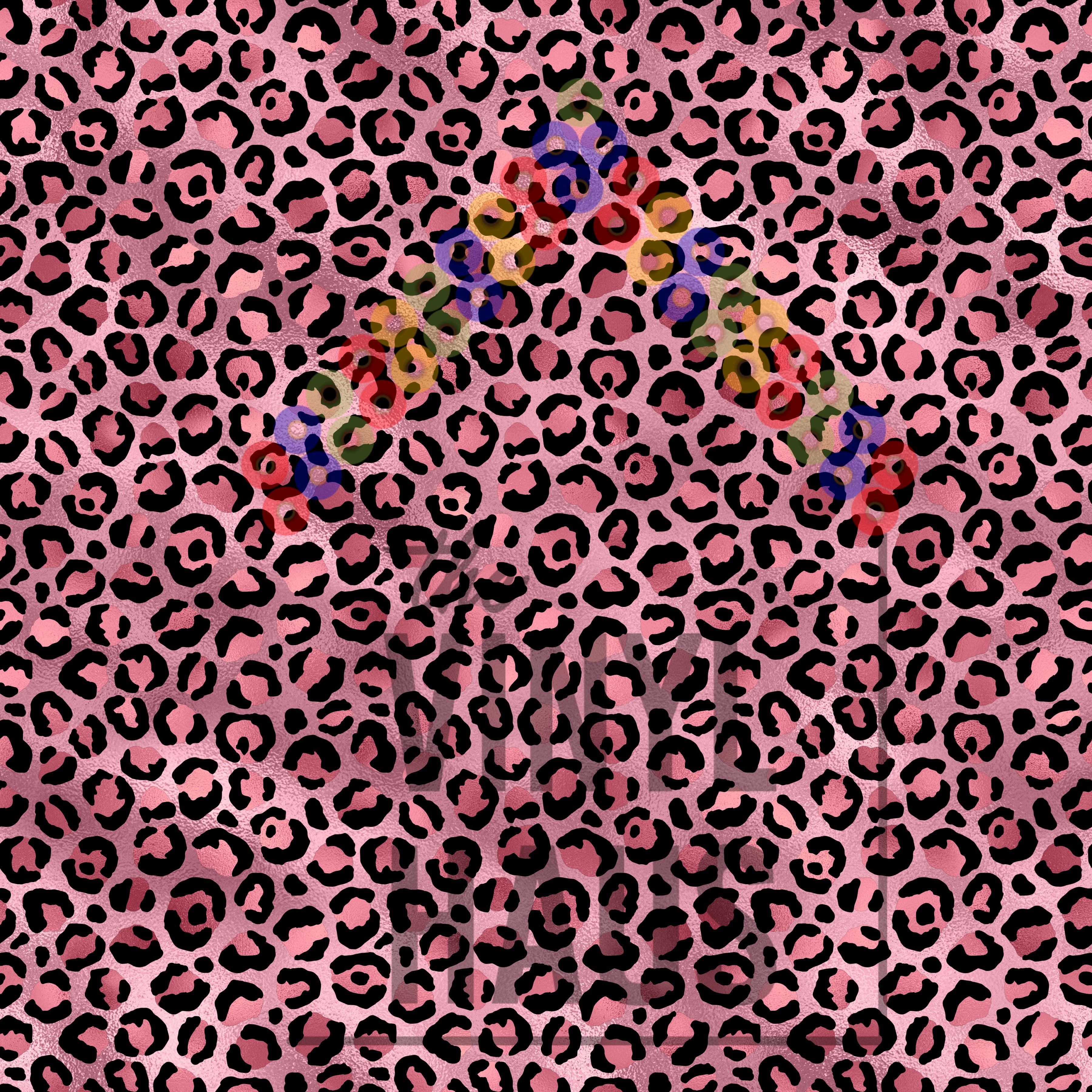 Rose Gold and Pink Cheetah Pattern Vinyl 12" x 12" - The Vinyl Haus