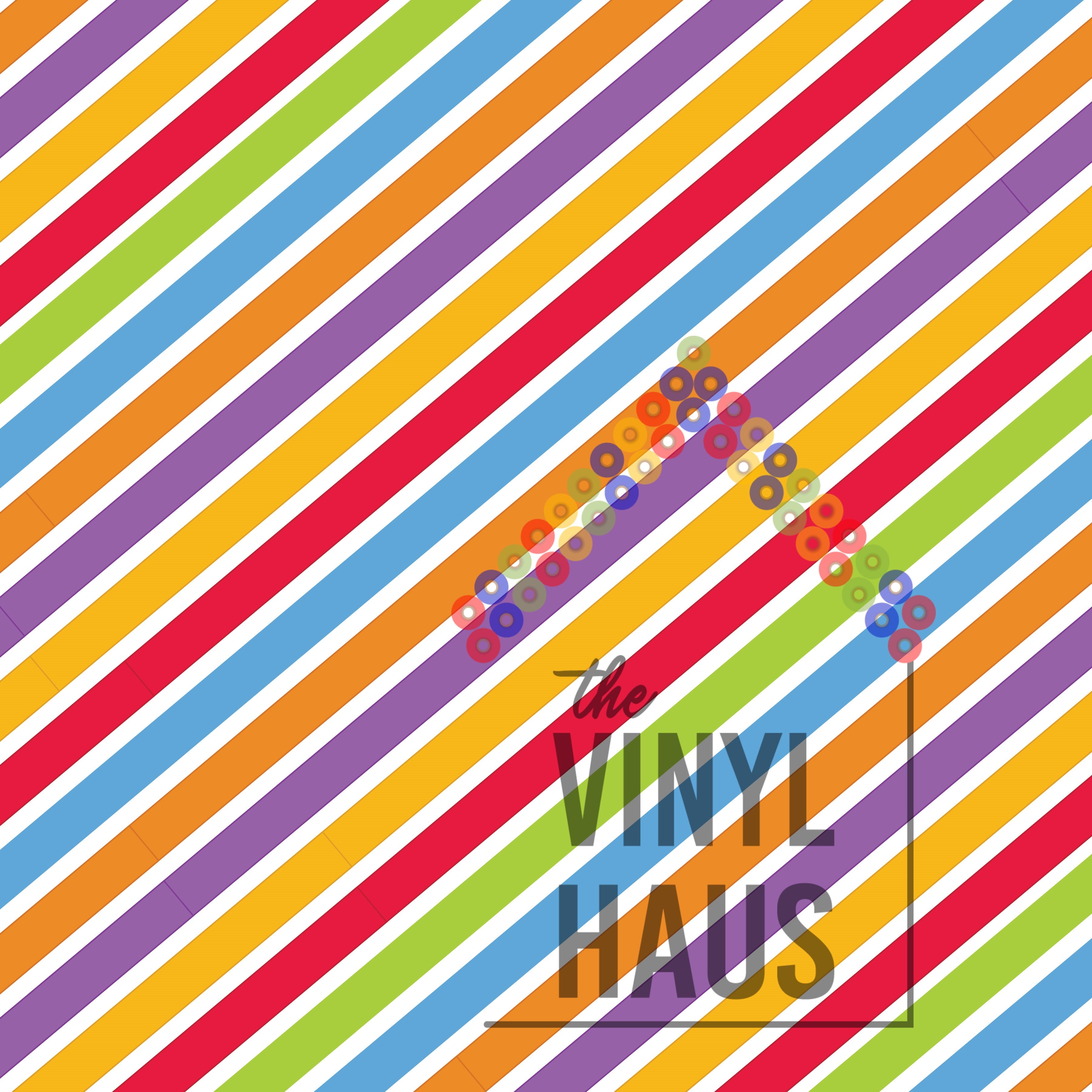 Colorful Stripe Pattern Vinyl 12" x 12" - The Vinyl Haus