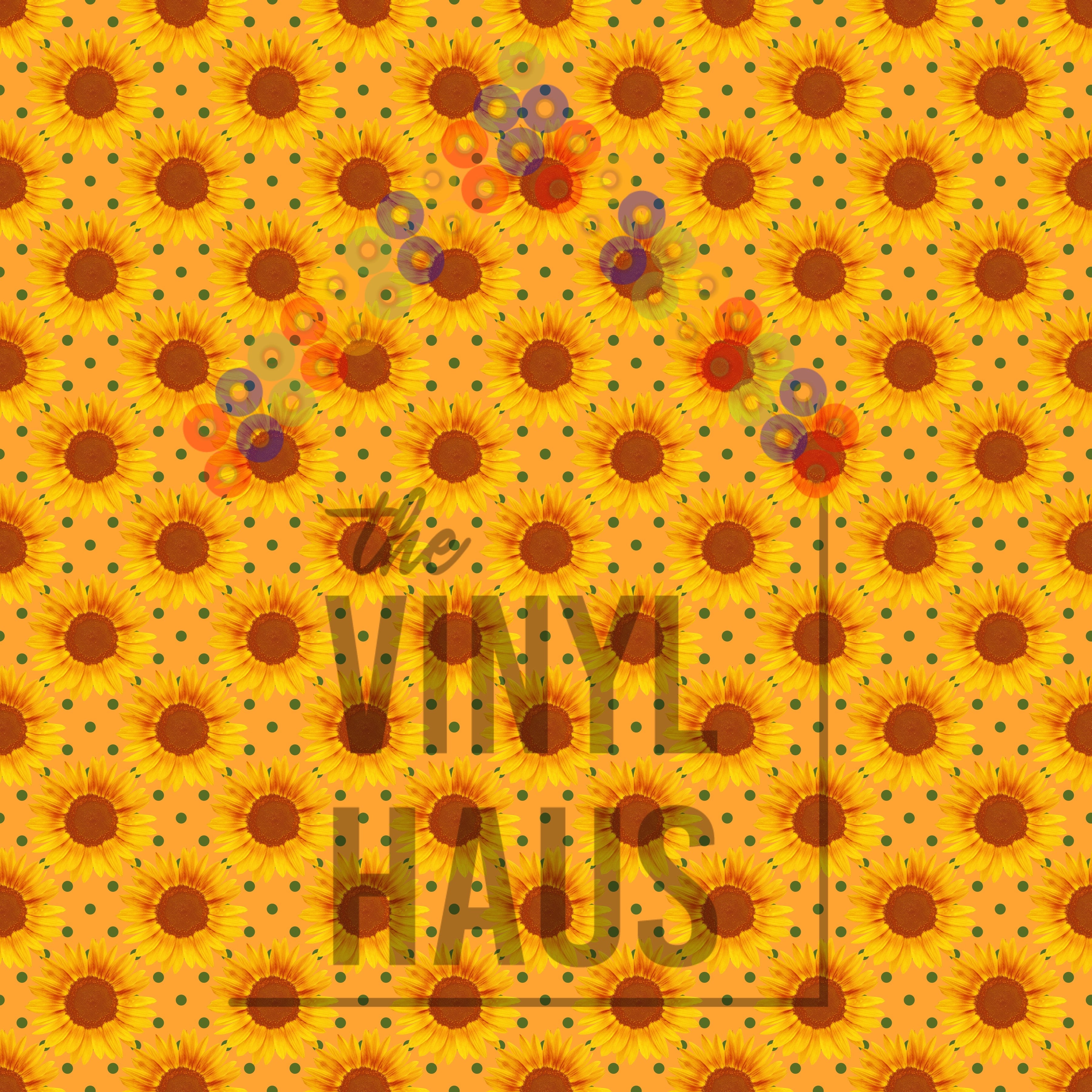 Sunflowers Pattern Vinyl 12" x 12" - The Vinyl Haus