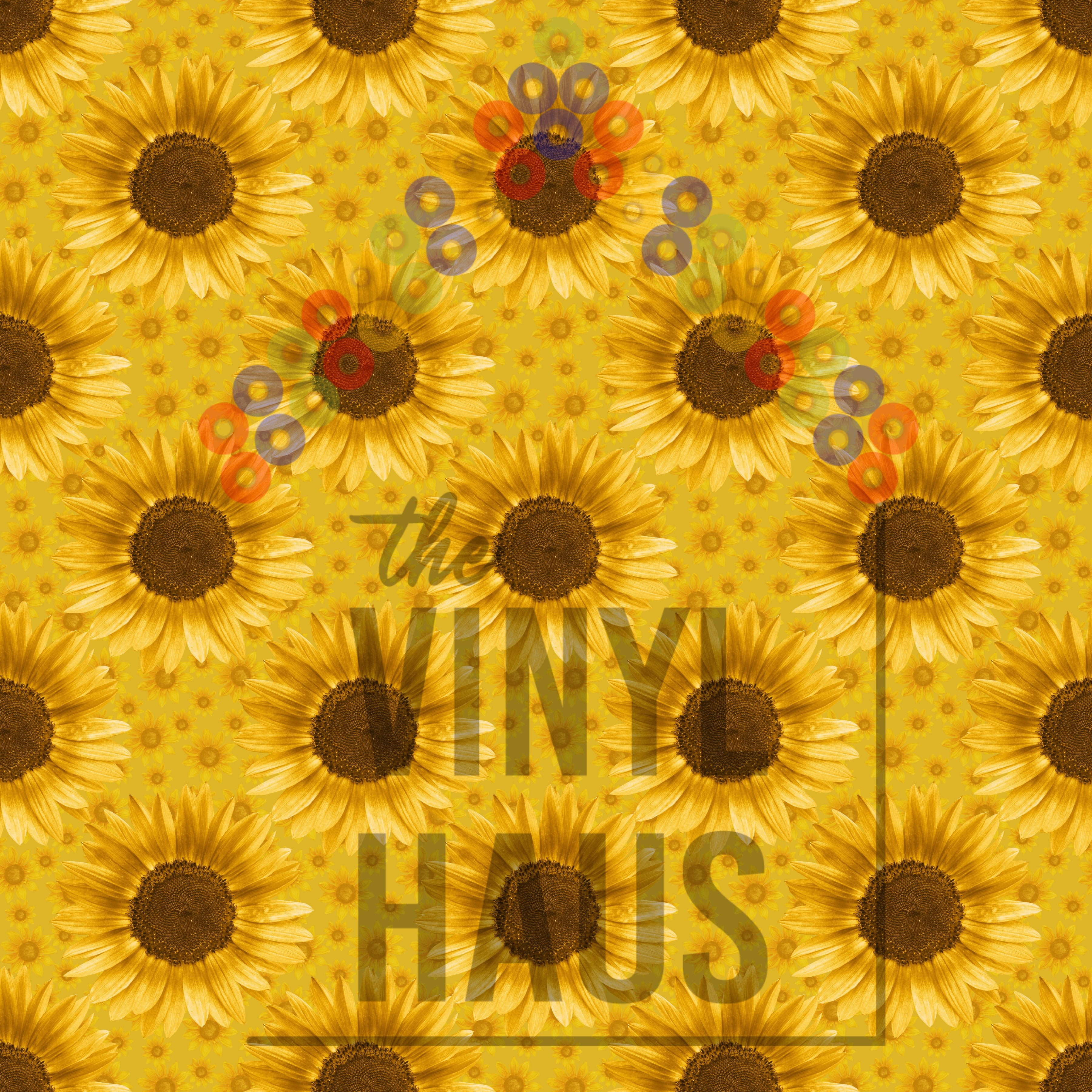 Sunflowers Pattern Vinyl 12" x 12" - The Vinyl Haus