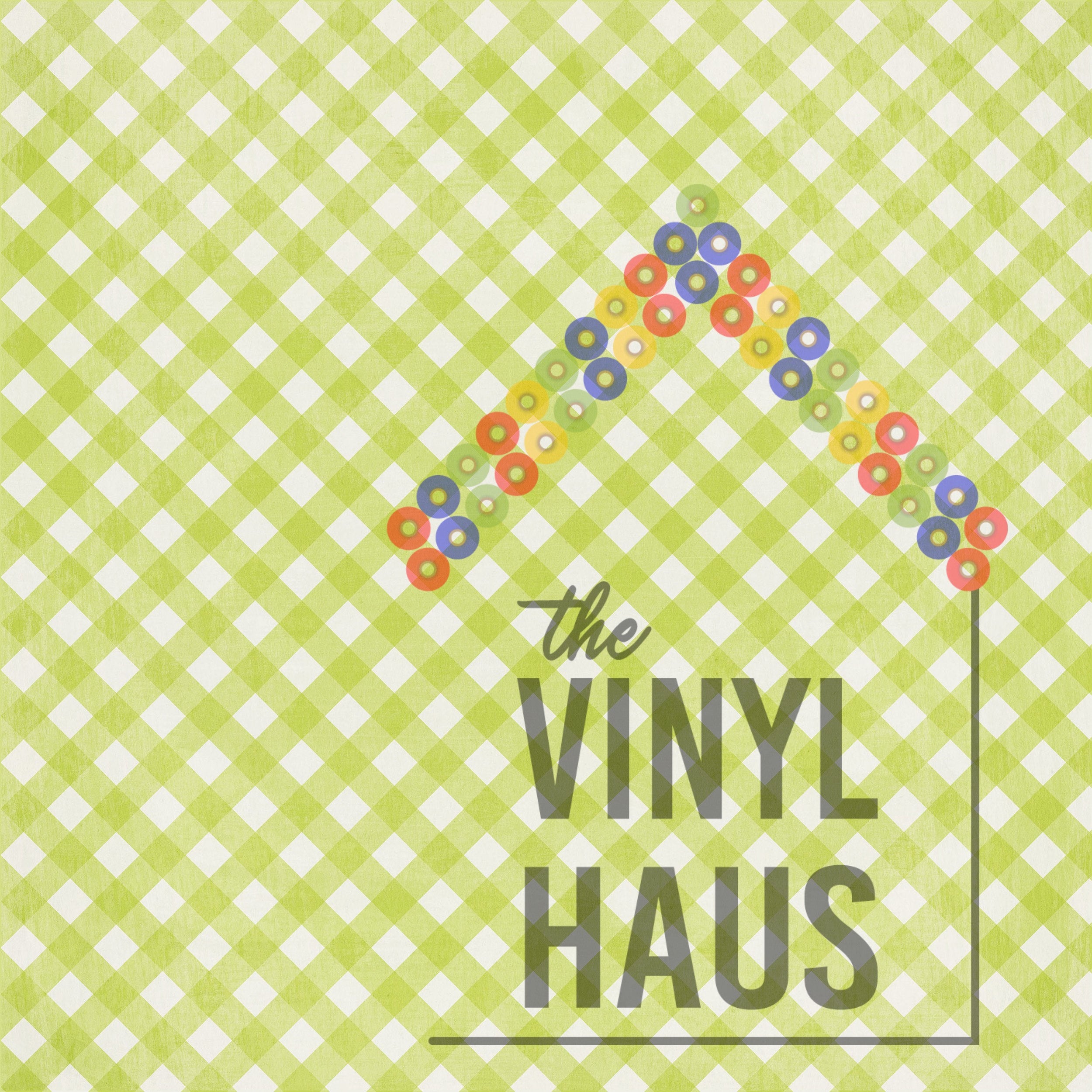 Green Gingham Pattern Vinyl 12" x 12" - The Vinyl Haus