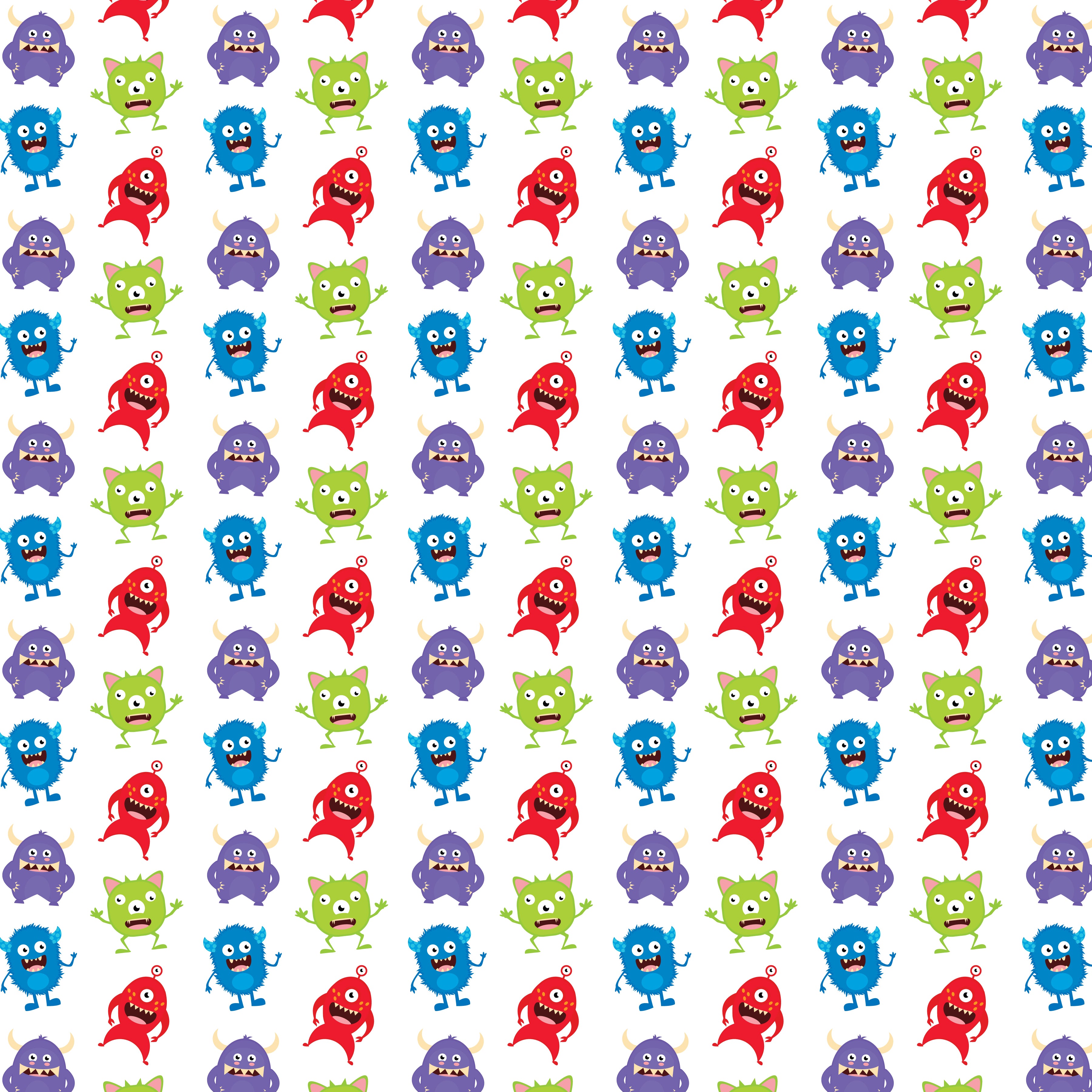 Monsters Pattern Vinyl 12" x 12" - The Vinyl Haus