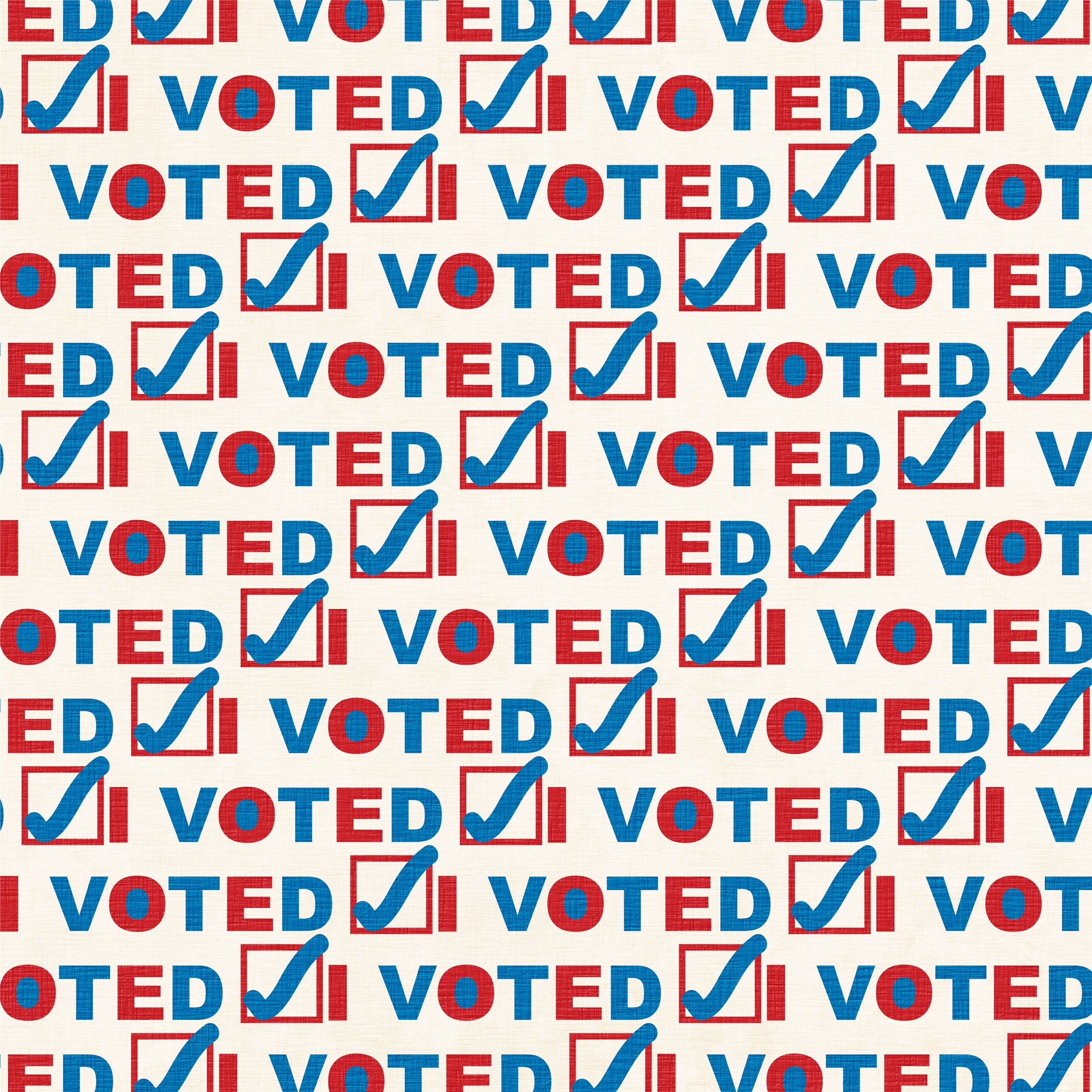 I Voted Pattern Vinyl 12" x 12" - The Vinyl Haus