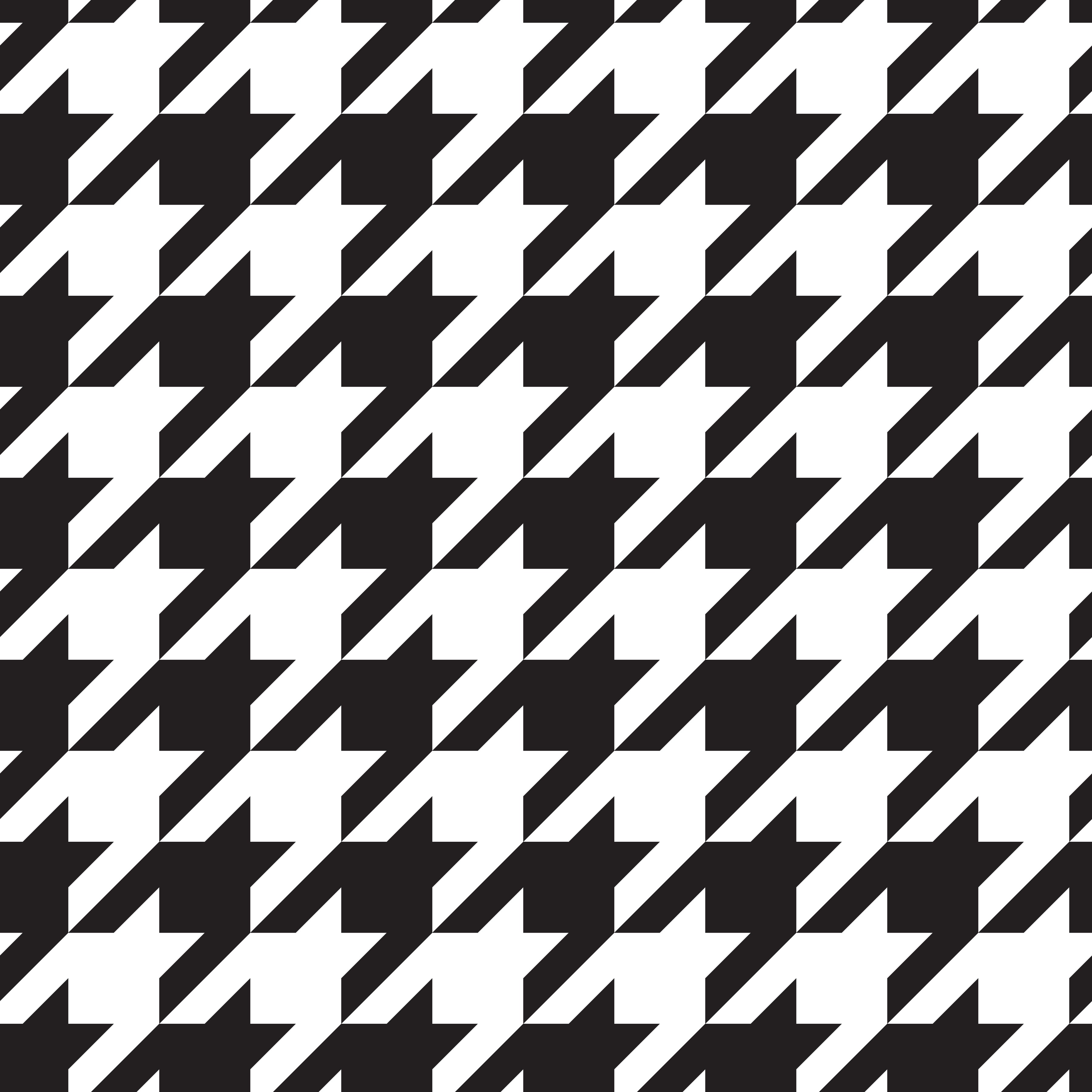 Large Black and White Houndstooth Pattern Vinyl 12" x 12" - The Vinyl Haus