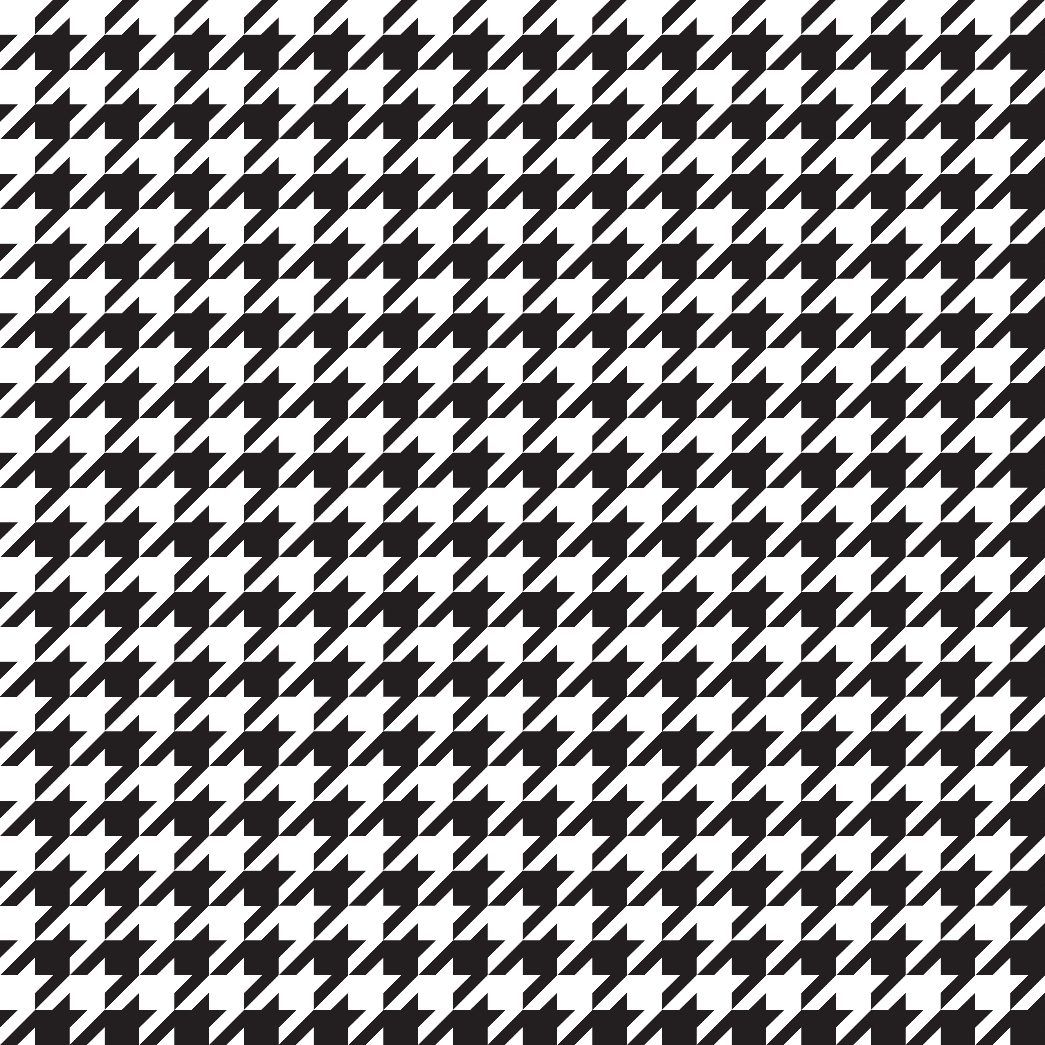 Small Black and White Houndstooth Pattern Vinyl 12" x 12" - The Vinyl Haus