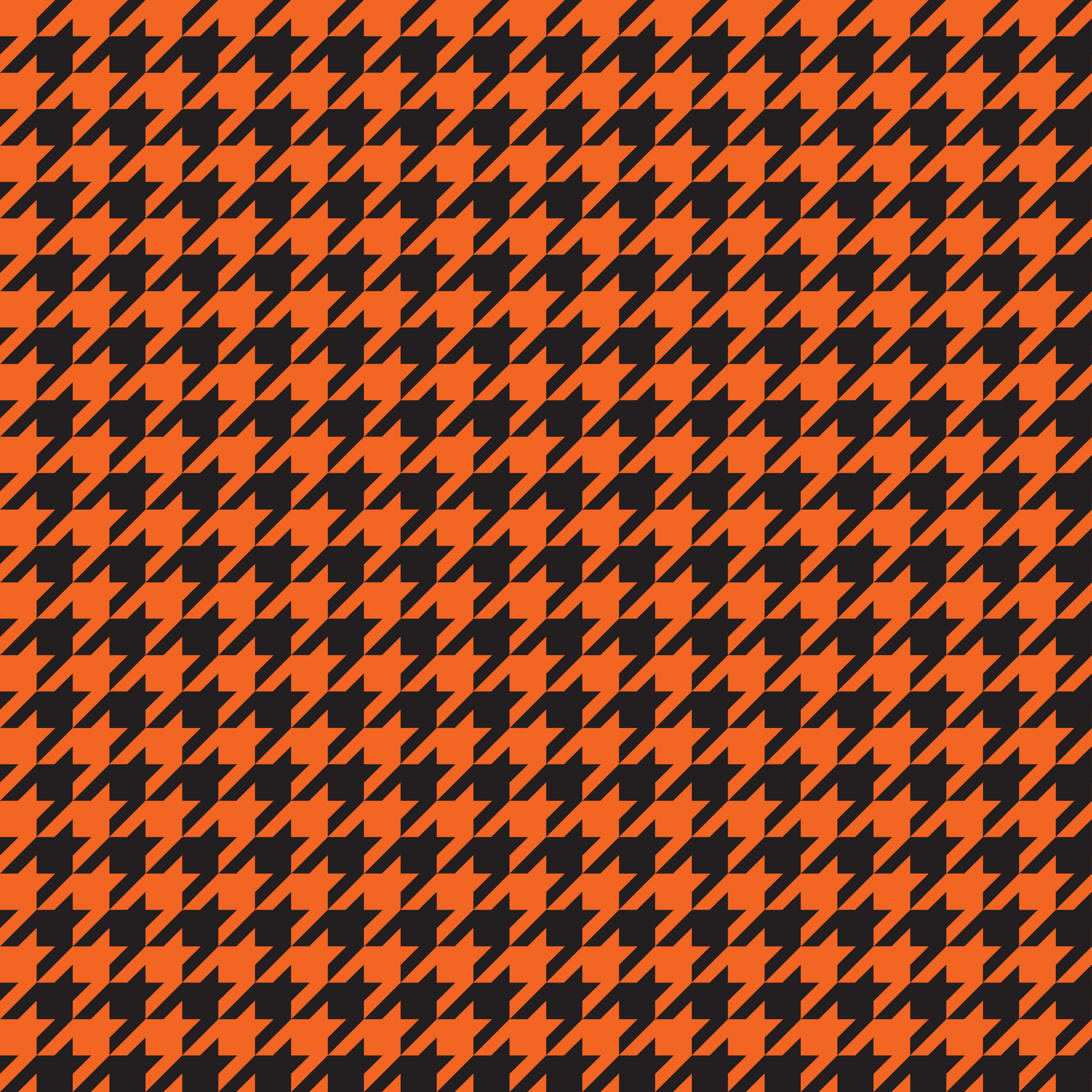 Orange Hounds Tooth Pattern Vinyl 12" x 12" - The Vinyl Haus