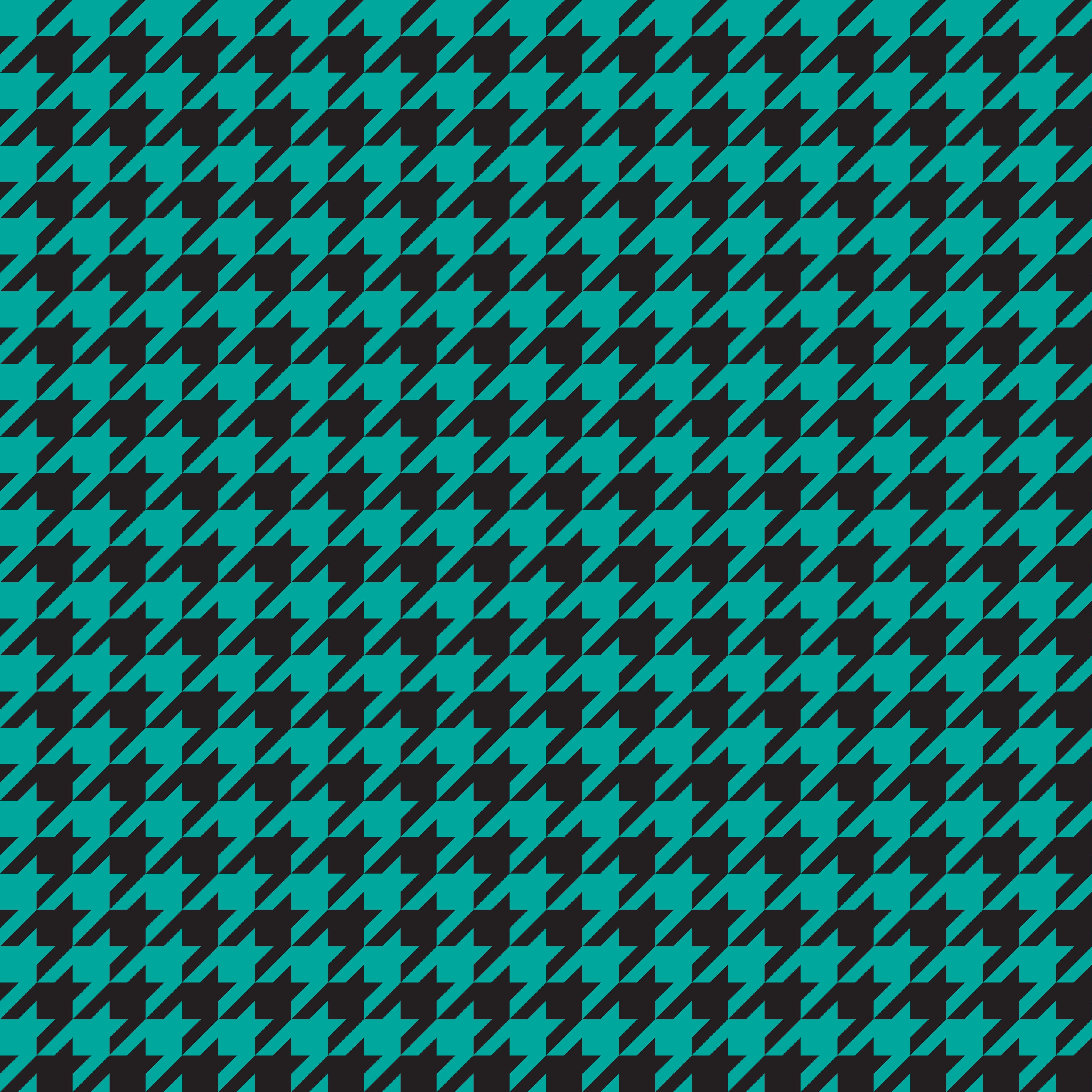 Teal Hounds Tooth Pattern Vinyl 12" x 12" - The Vinyl Haus