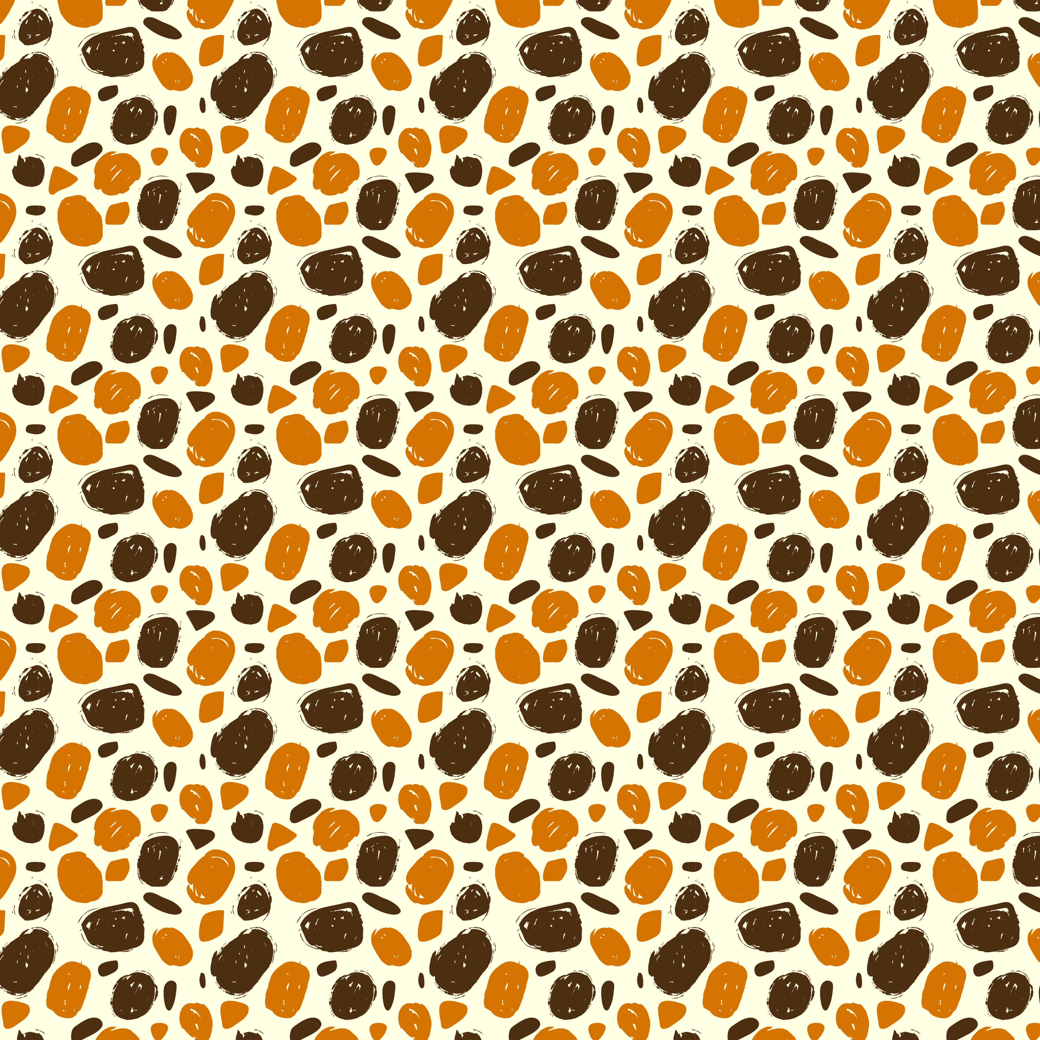 Orange and Brown Giraffe Pattern Vinyl 12" x 12" - The Vinyl Haus