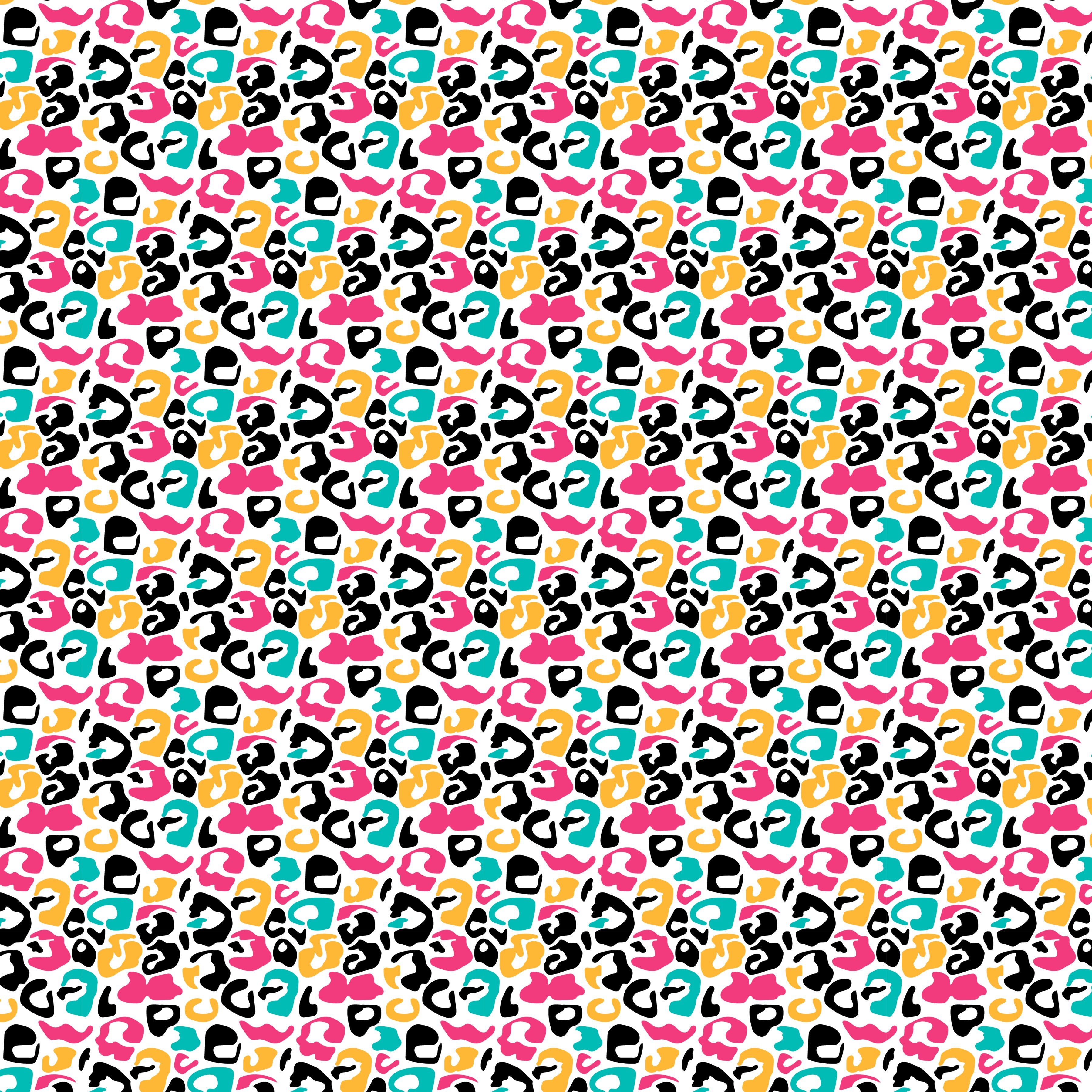 Bright Animal Print Pattern Vinyl 12" x 12" - The Vinyl Haus