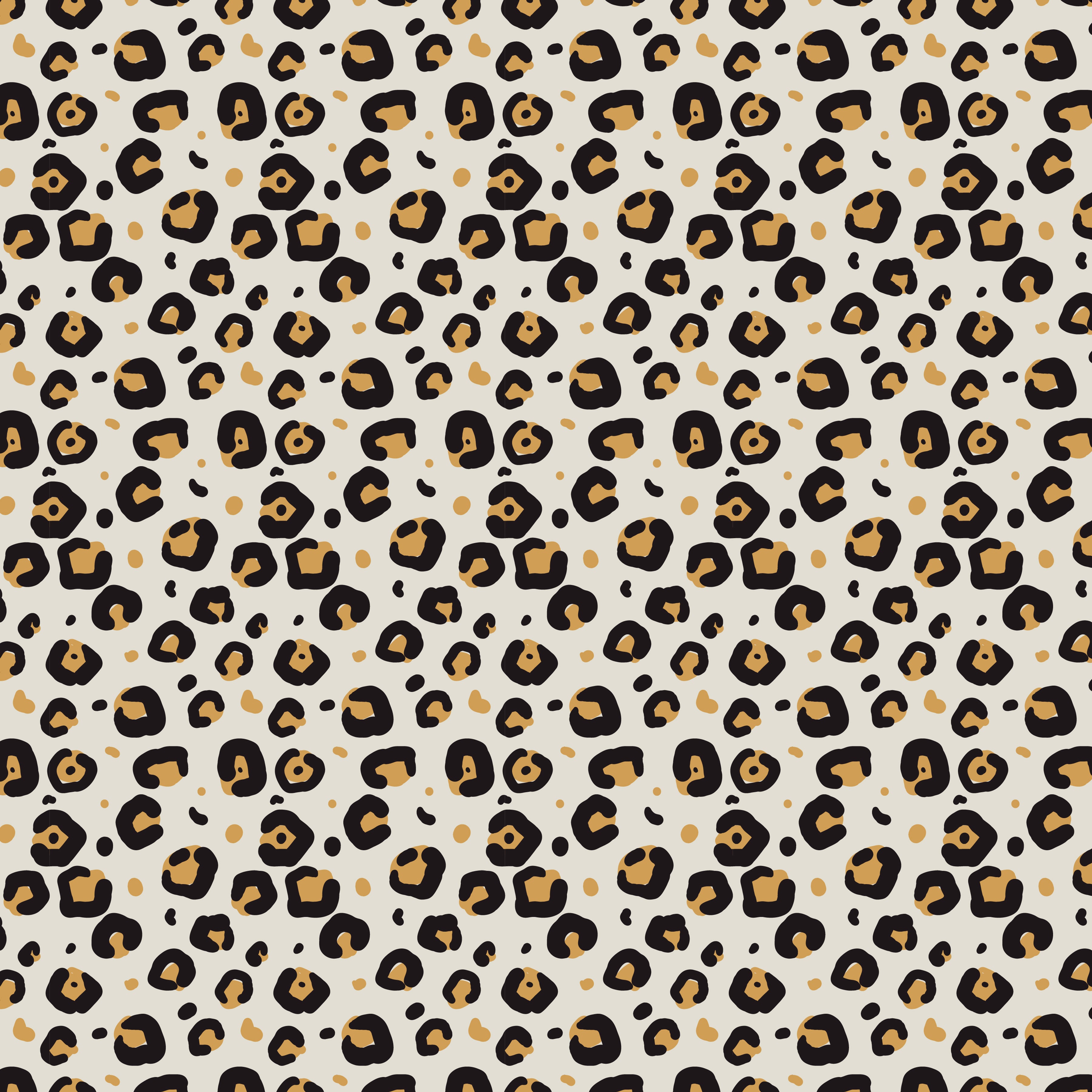 Neutral Tone Leopard Spot Print Pattern Vinyl 12" x 12" - The Vinyl Haus