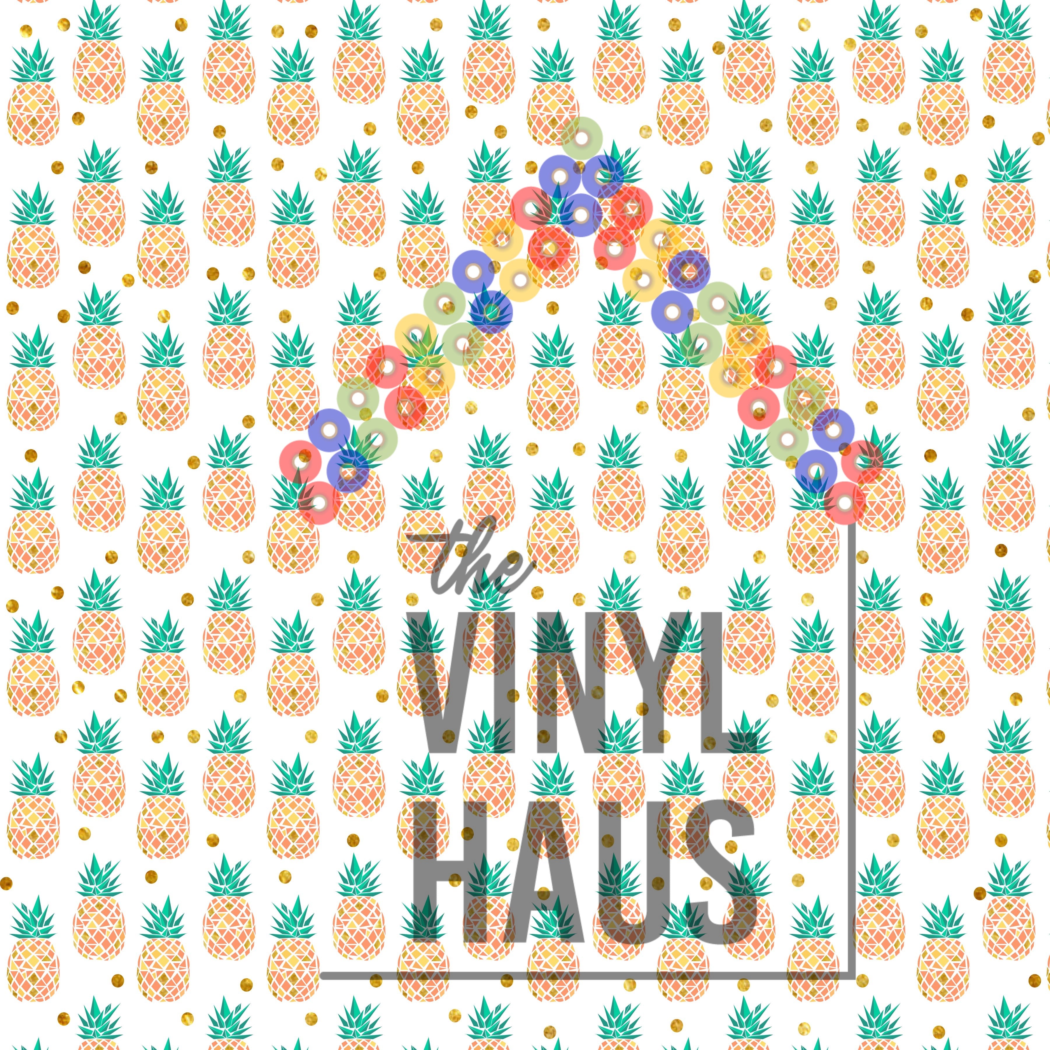 Pineapple Pattern Vinyl 12" x 12" - The Vinyl Haus
