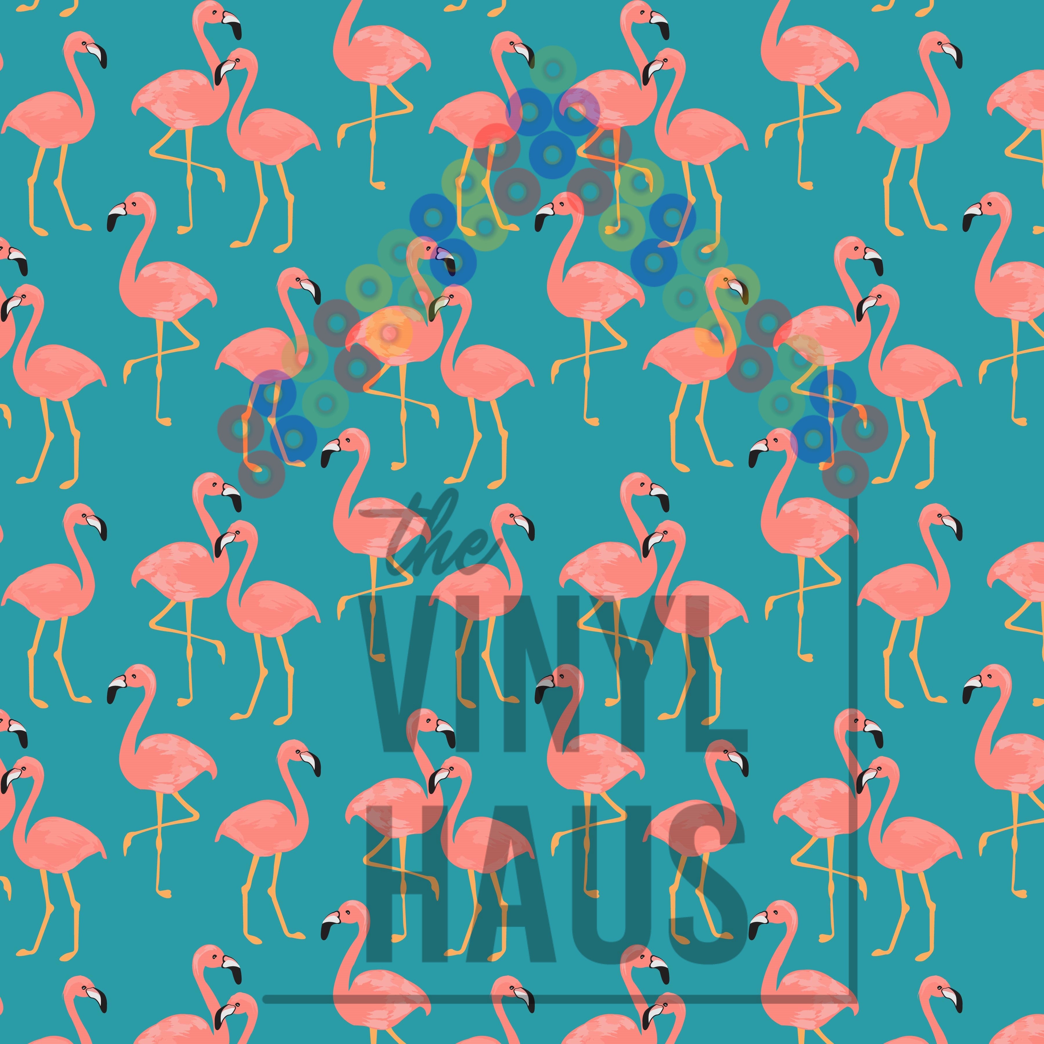Flamingo Pattern Vinyl 12" x 12" - The Vinyl Haus