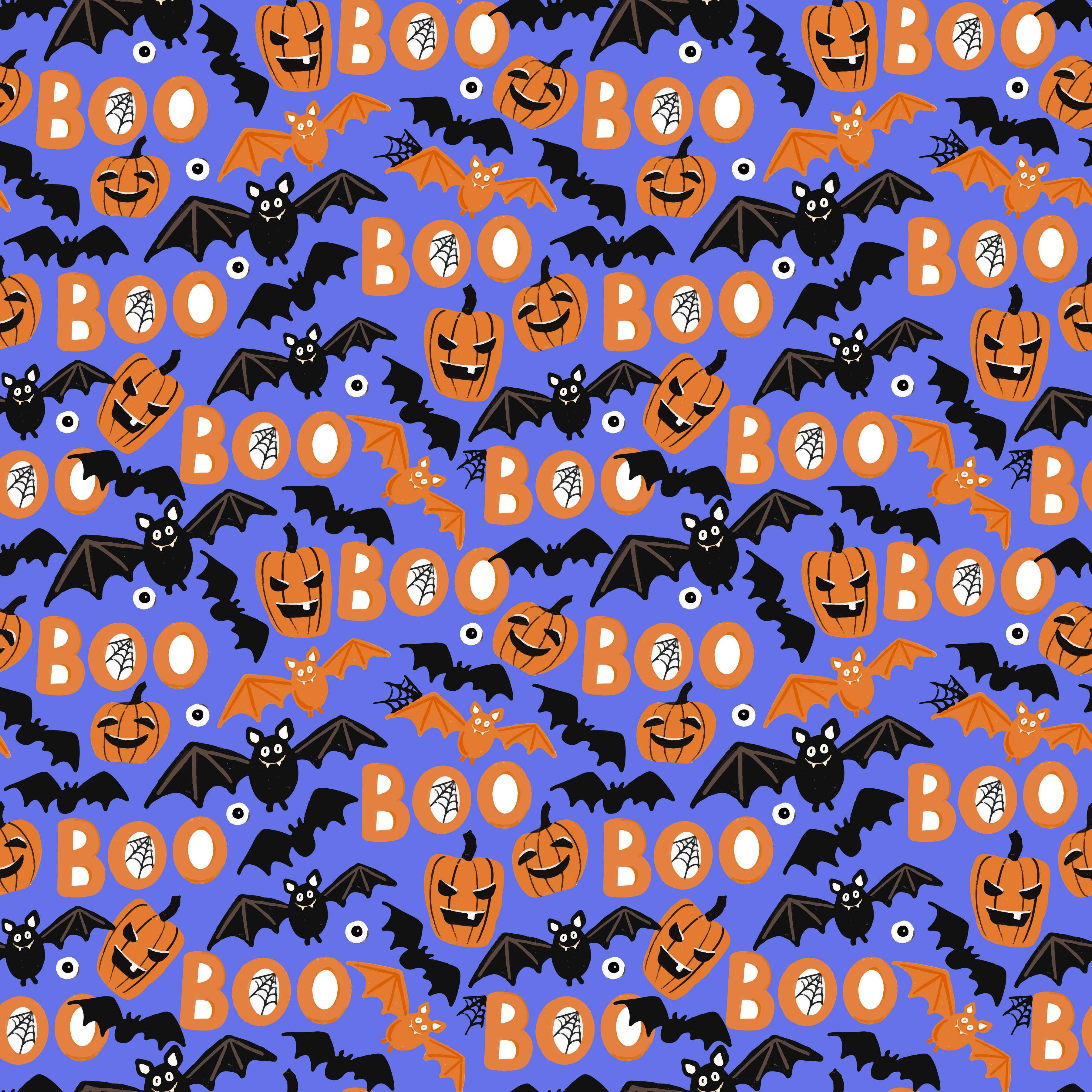 Boo Bats Pattern Vinyl 12" x 12" - The Vinyl Haus