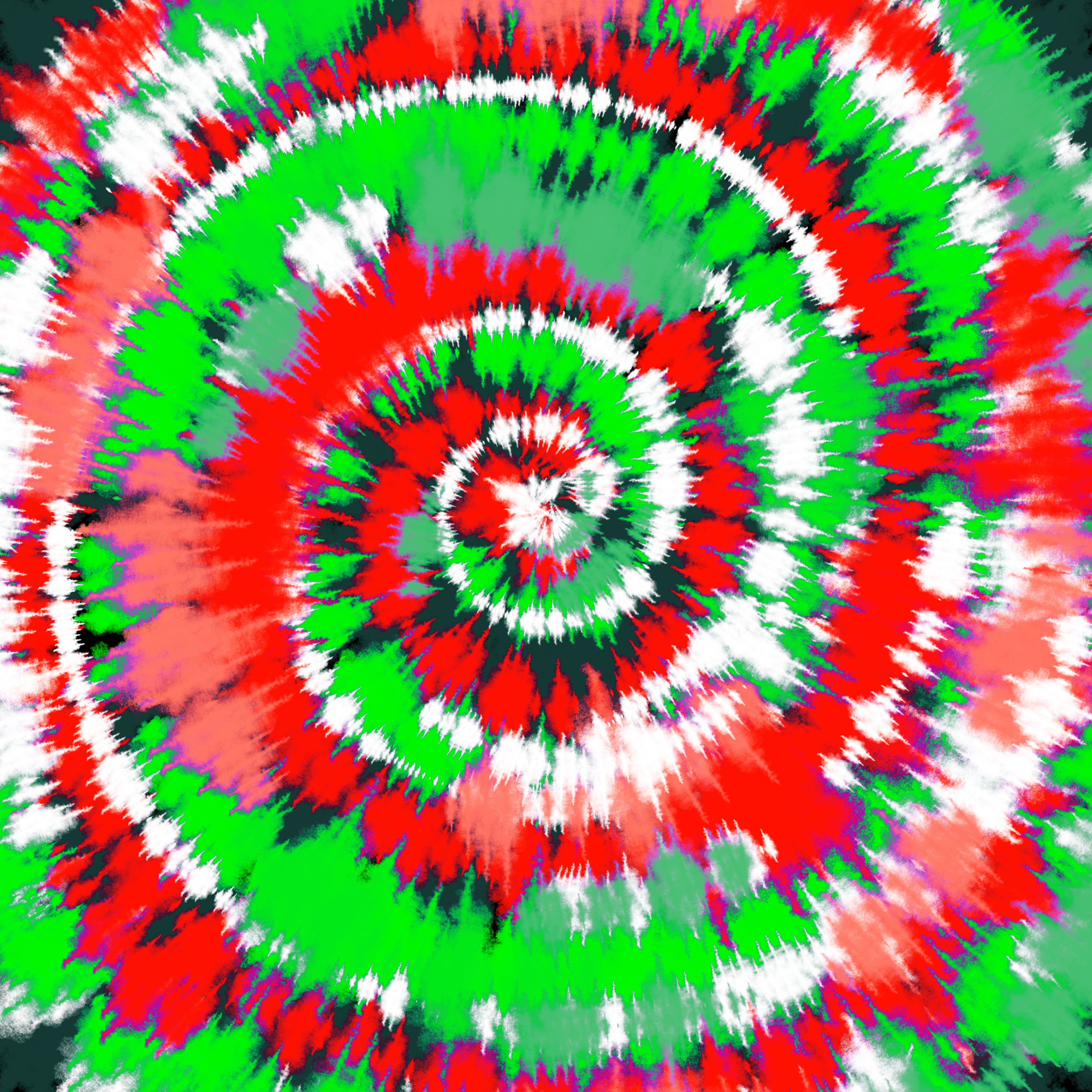 Red and Green Christmas Tie Dye Pattern Vinyl 12" x 12" - The Vinyl Haus