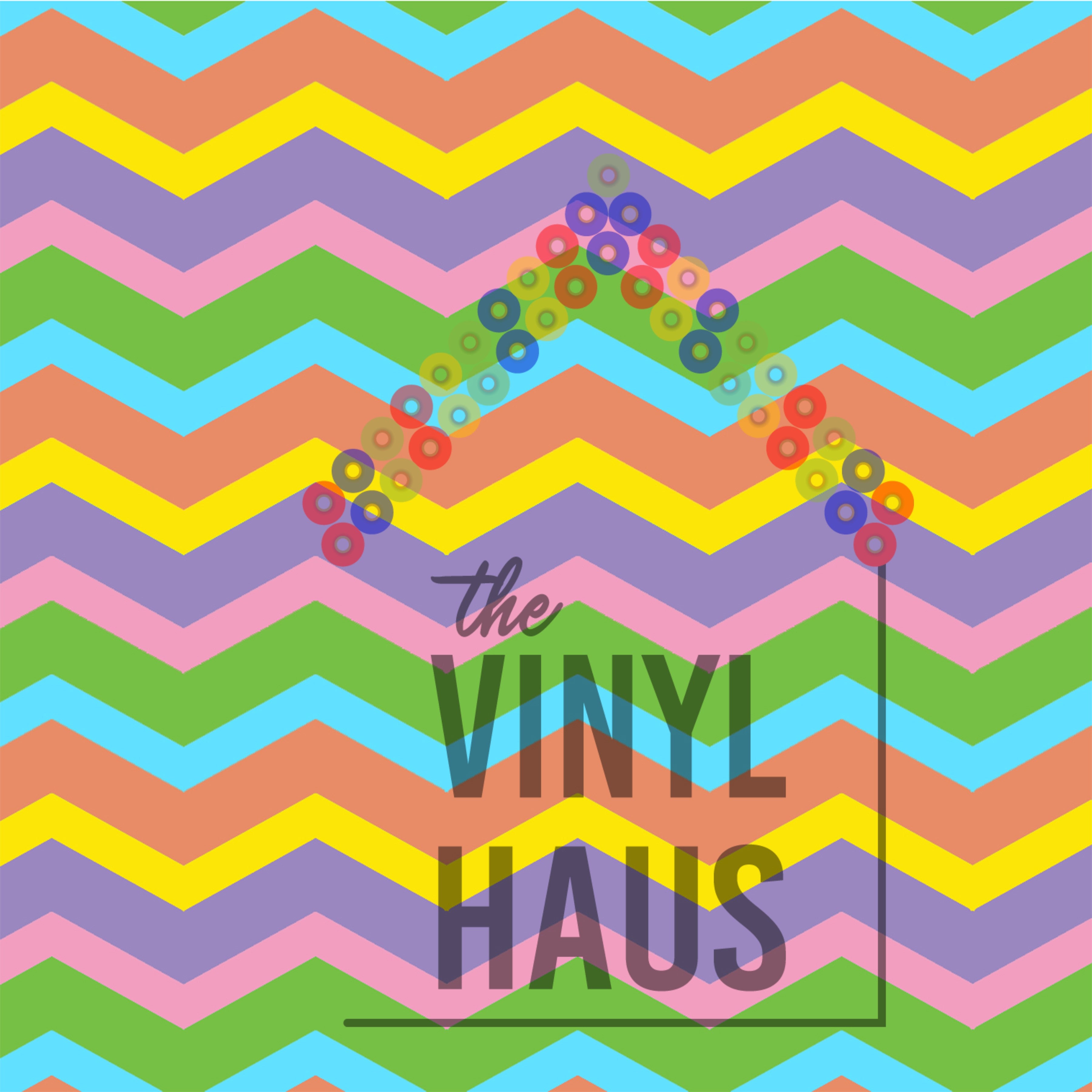 Dr Seuss' Oh the Places You'll Go Chevron Pattern Vinyl 12" x 12" - The Vinyl Haus