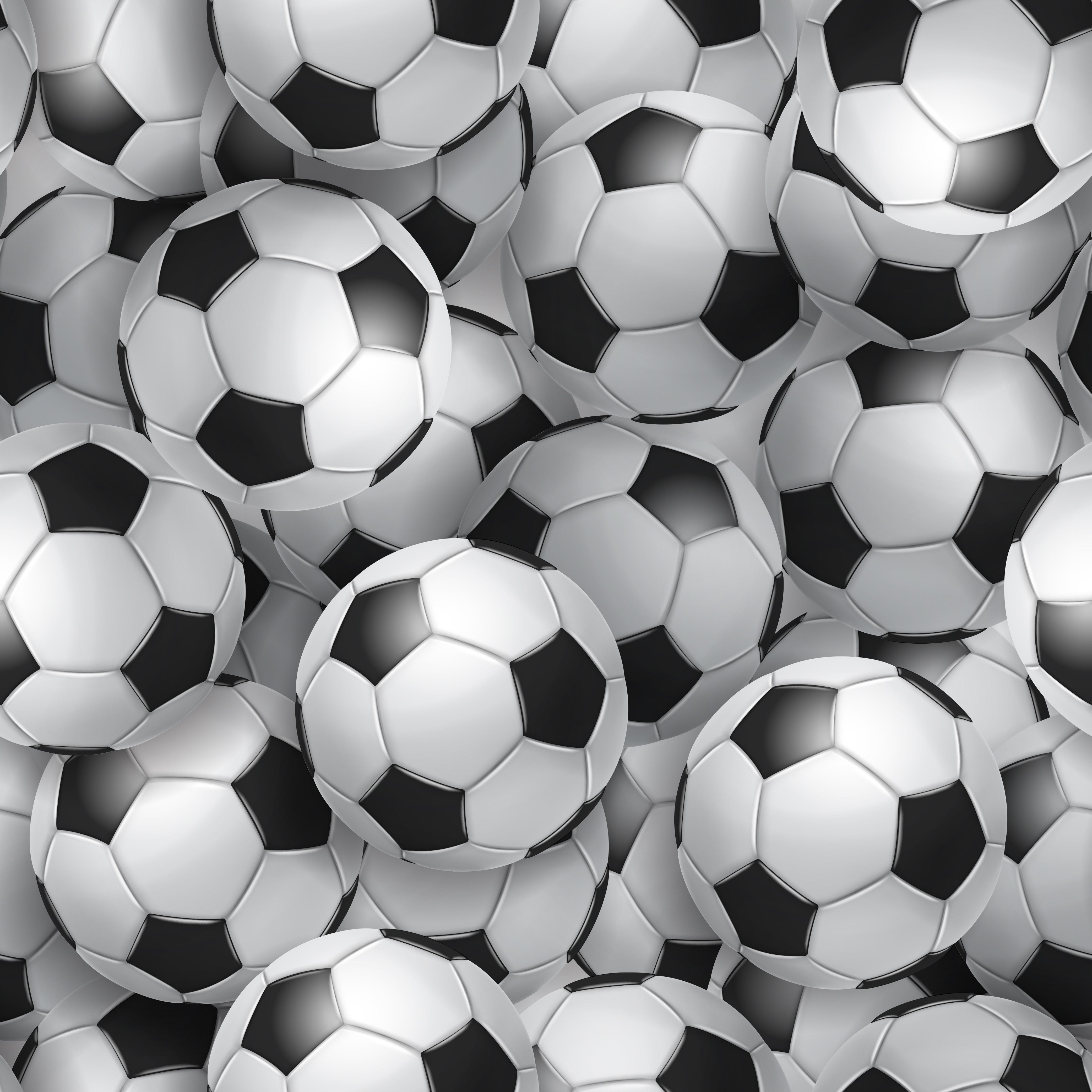 Soccer Balls Patterned Vinyl 12" x 12" - The Vinyl Haus