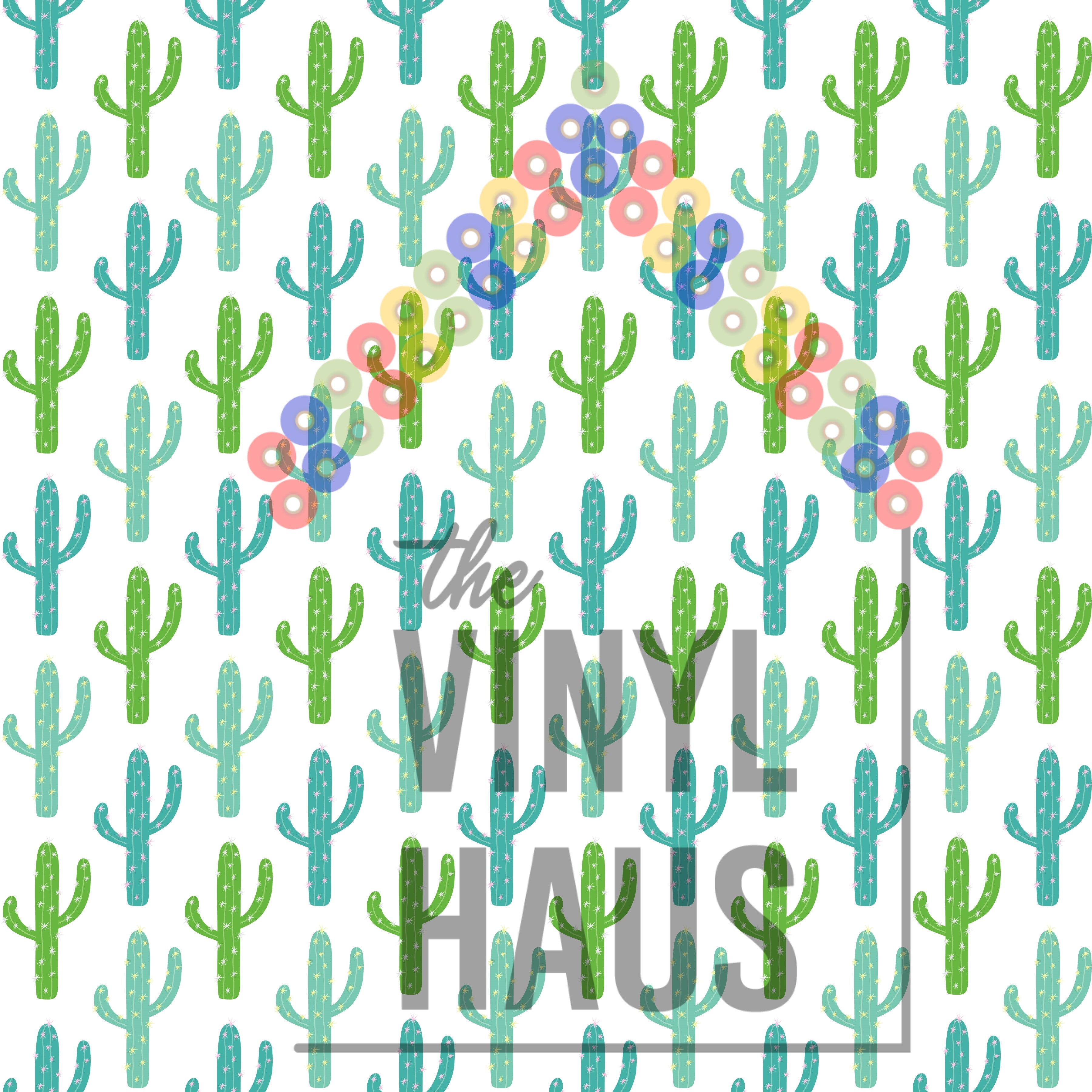 Cactus Pattern Vinyl 12" x 12" - The Vinyl Haus