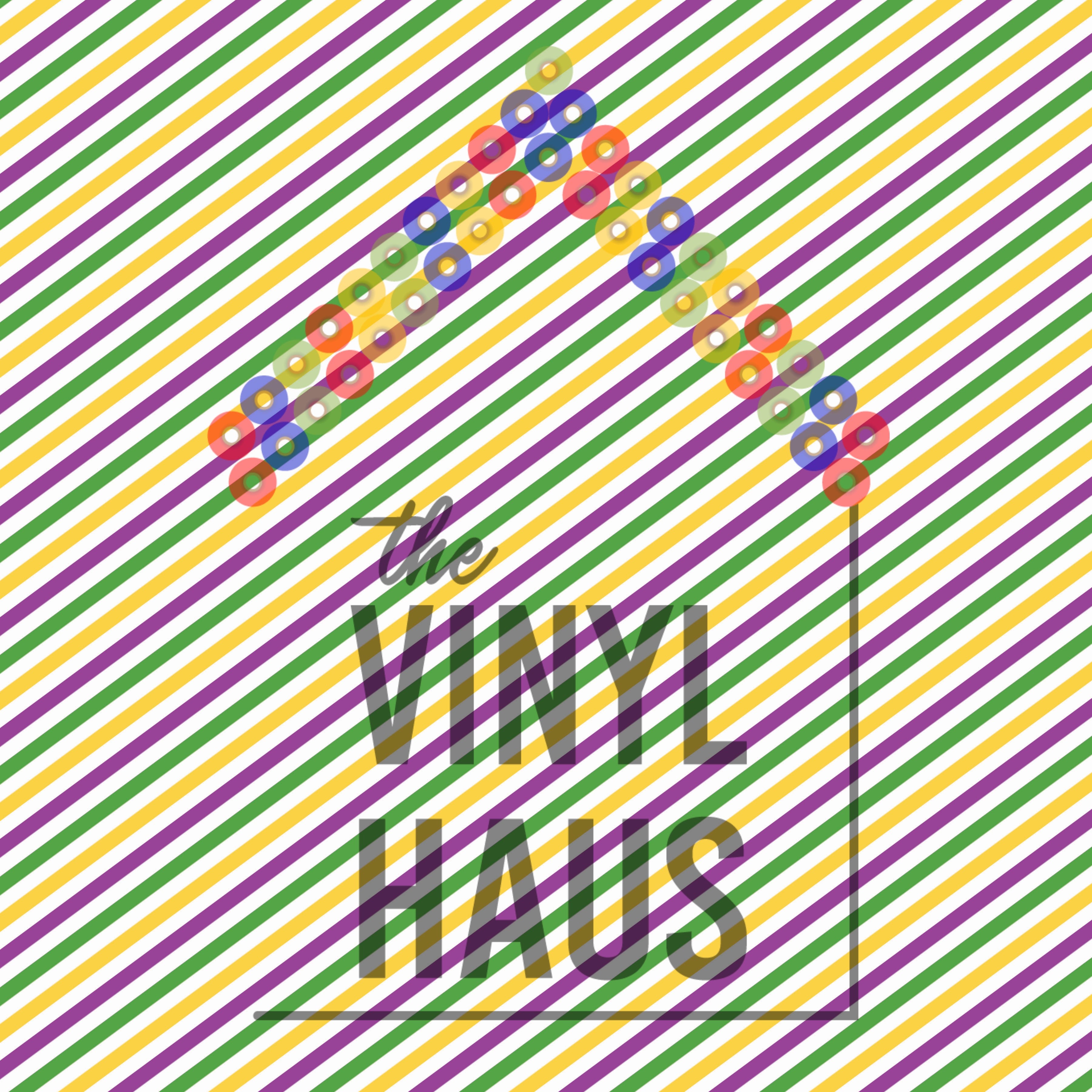 Mardi Gras Diagonal Pattern Vinyl 12" x 12" - The Vinyl Haus