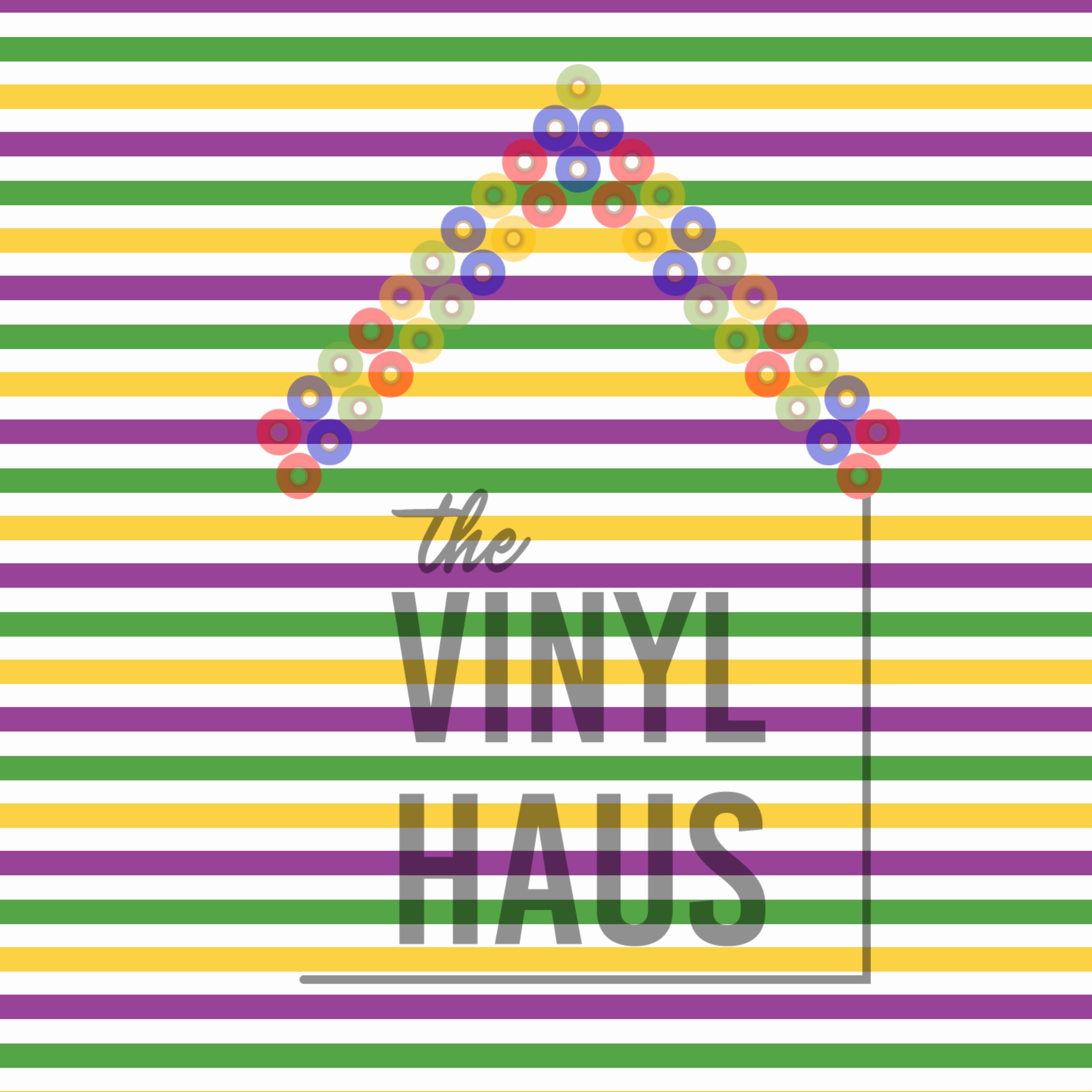Mardi Gras Horizontal Stripe Pattern Vinyl 12" x 12" - The Vinyl Haus