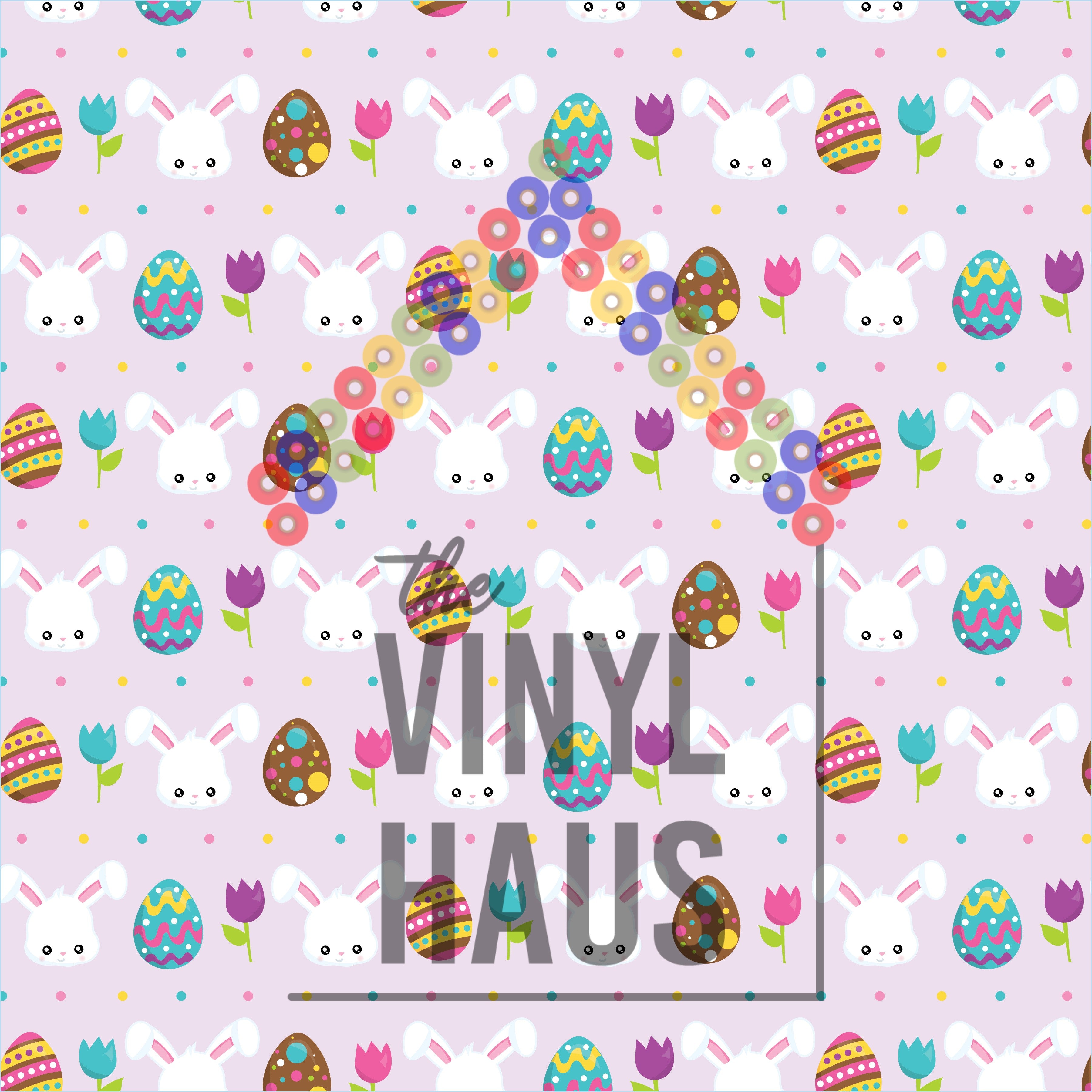 Easter Egg Party Pattern Vinyl 12" x 12" - The Vinyl Haus